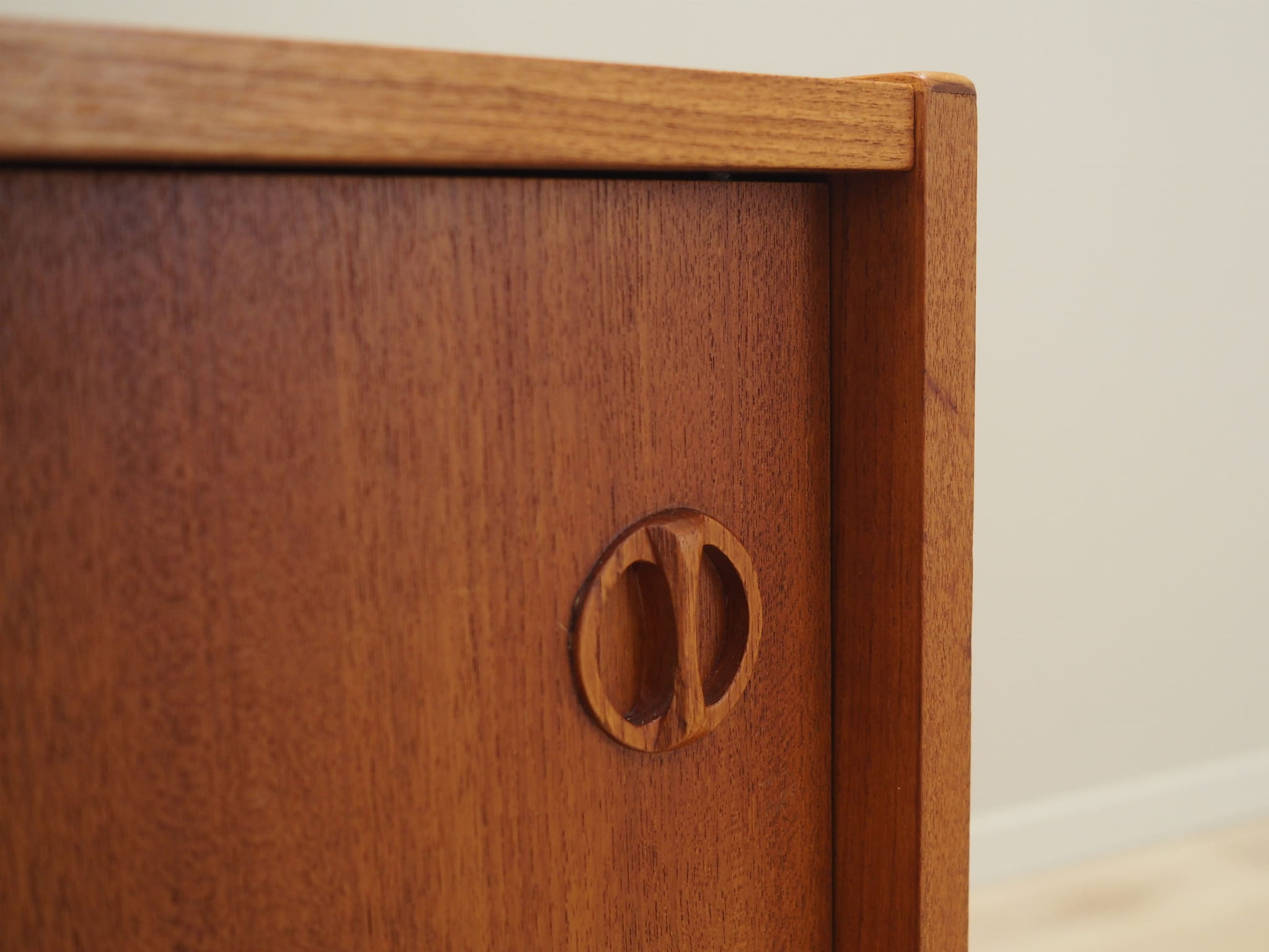 Vintage Cabinet Teak Wood Brown 1970s