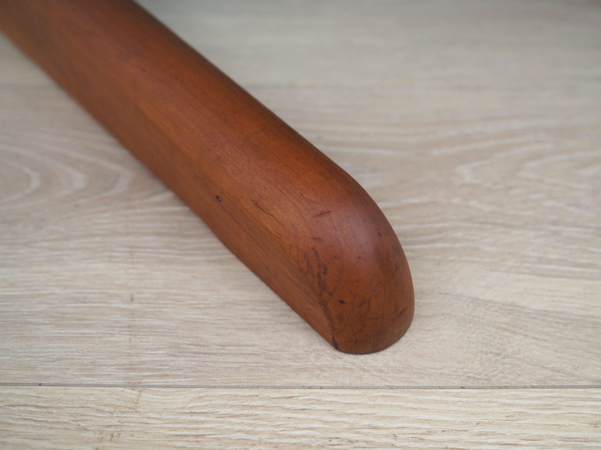 Vintage Cherry Wood Brown Table 1970s