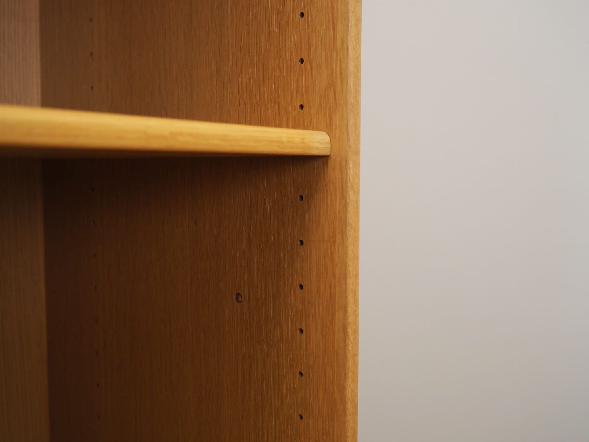 Vintage bookshelf, ash wood, brown, 1960s