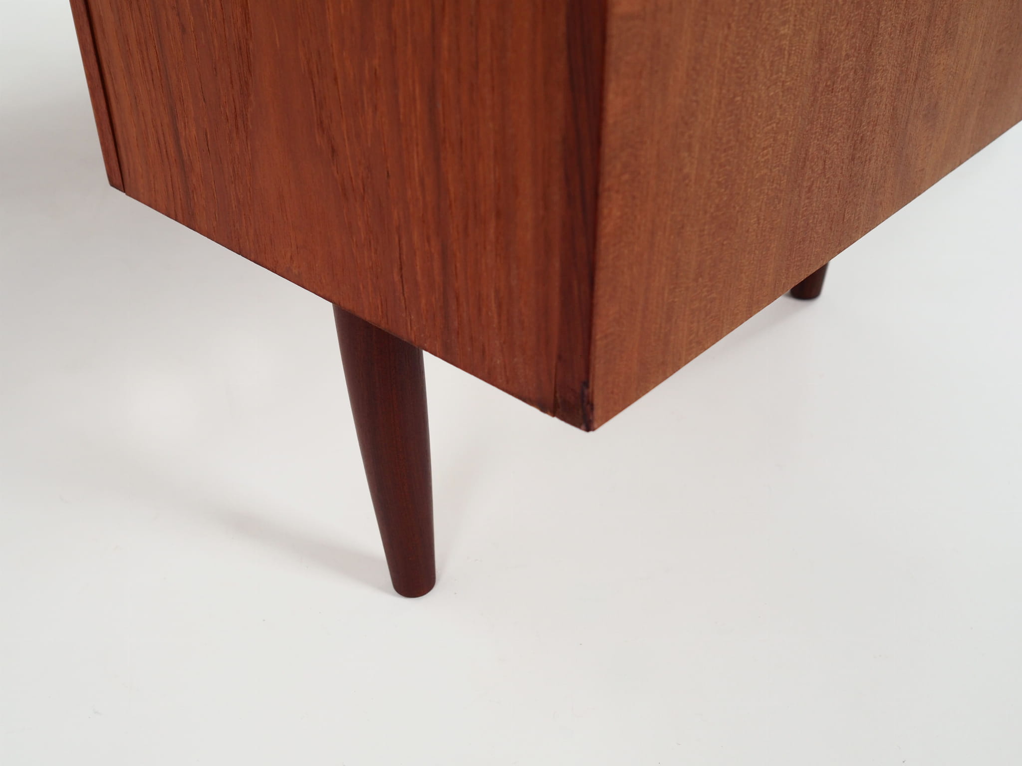 Vintage Desk Teak Wood Brown 1970s