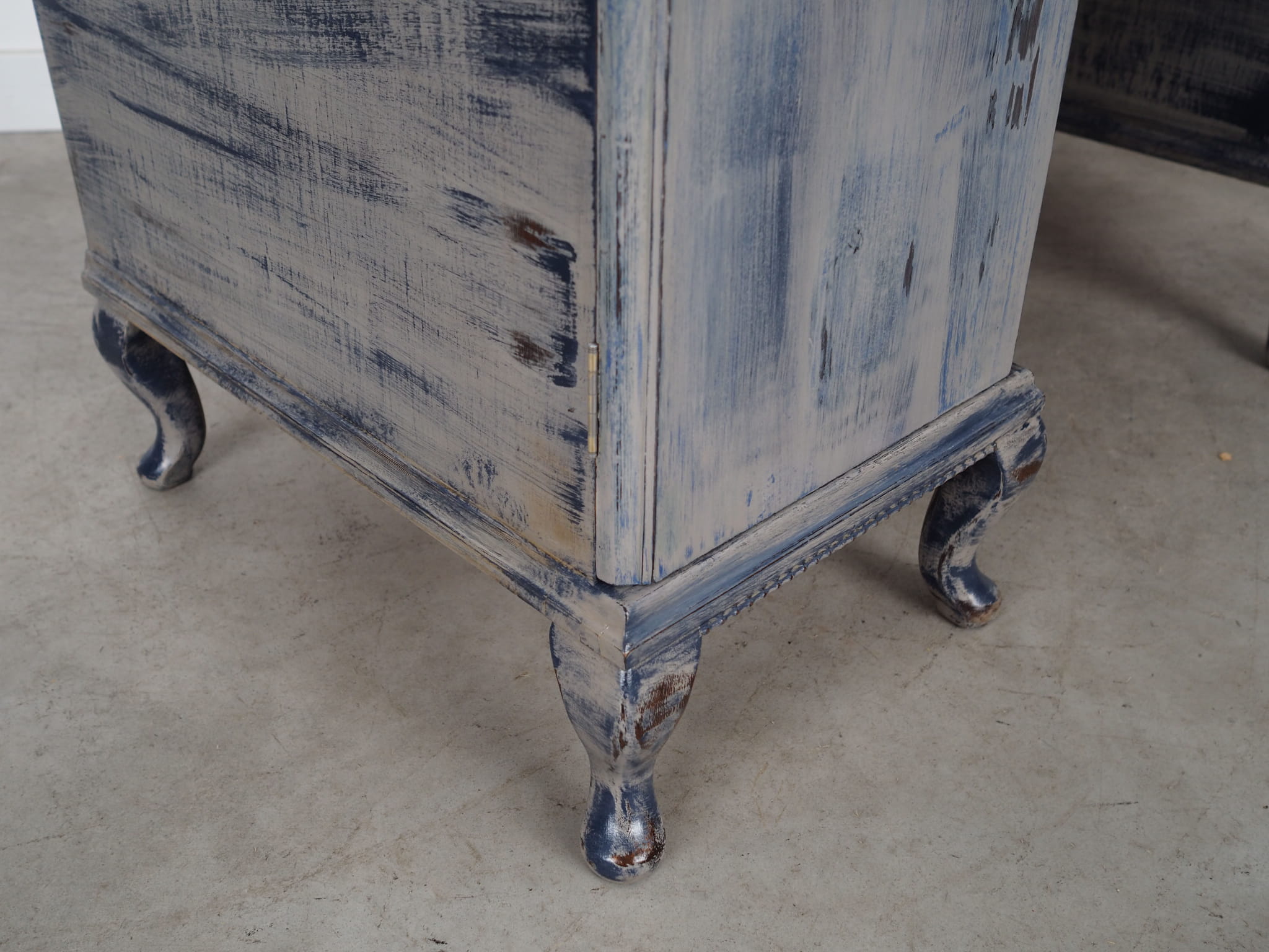 Vintage desk Pine grey 1960s
