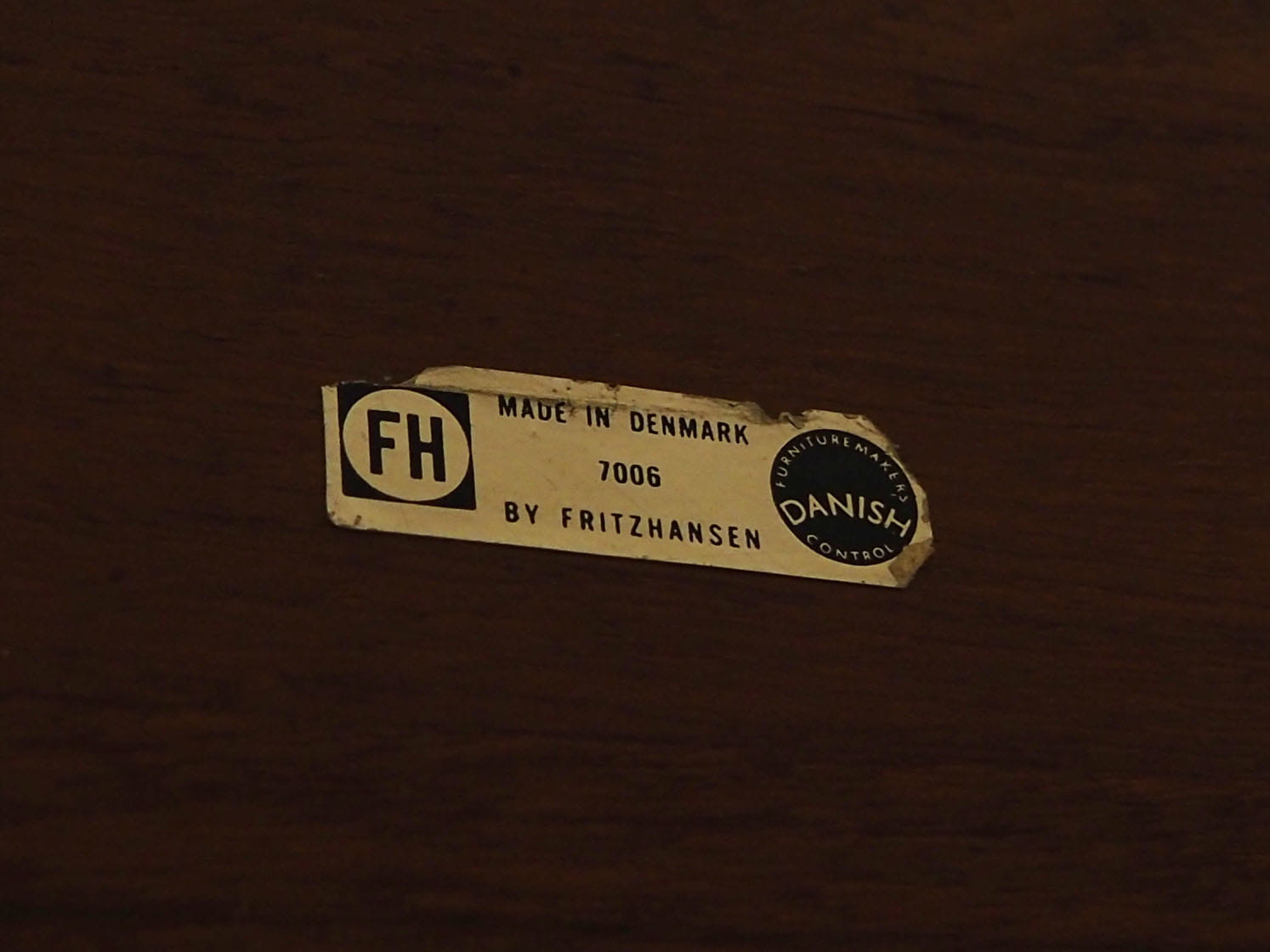 Bank Teakholz Braun 1970er Jahre 