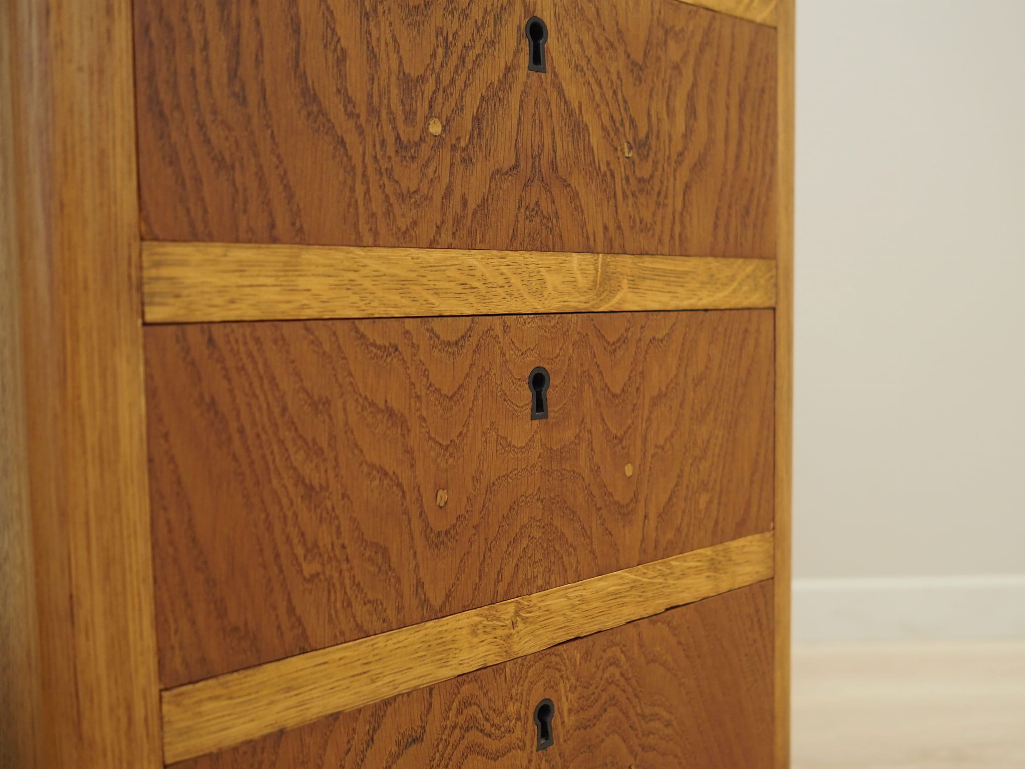 Vintage Schreibtisch Holz Braun 1960er Jahre