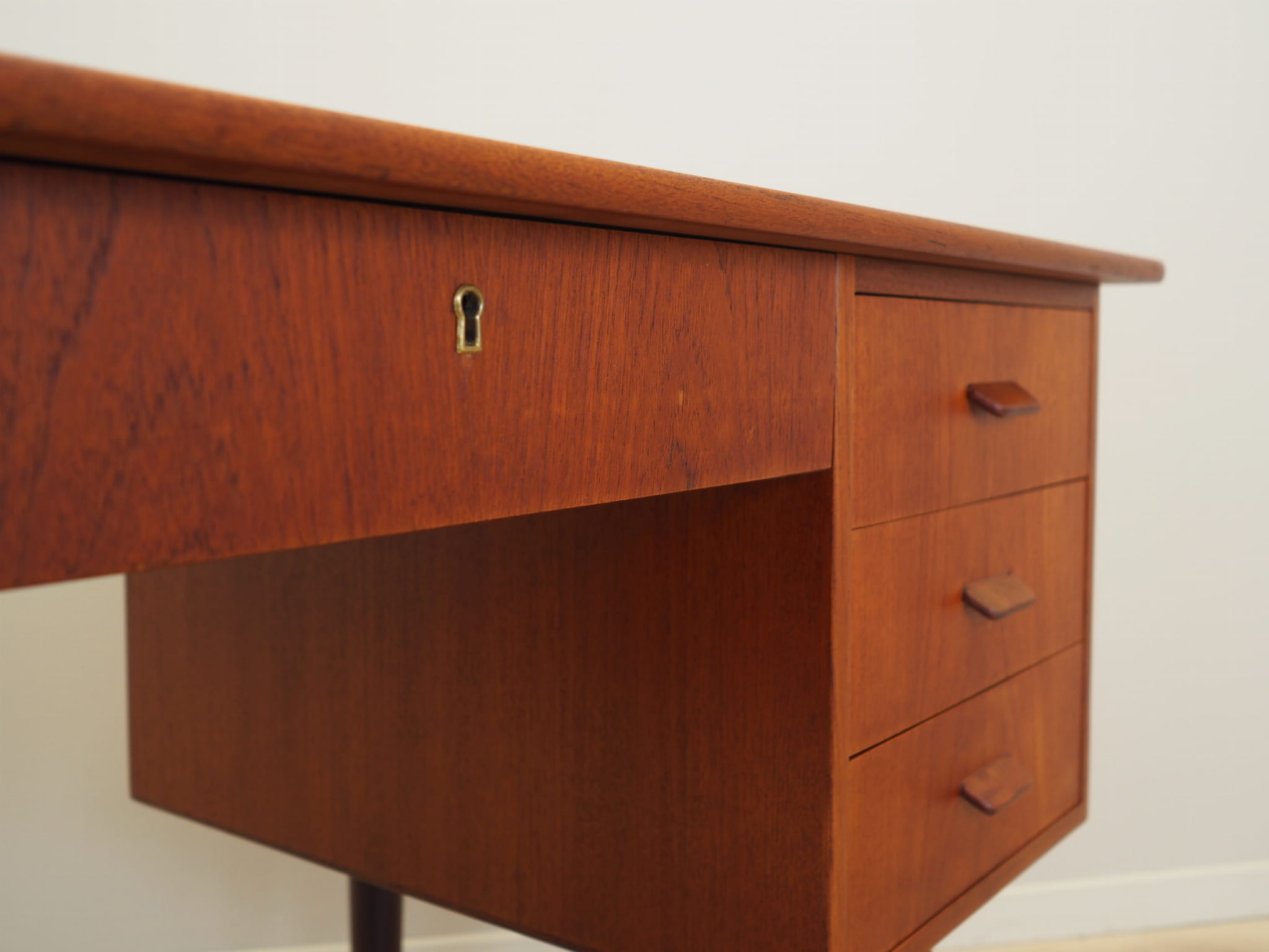 Vintage Teakwood Desk Brown 1970s