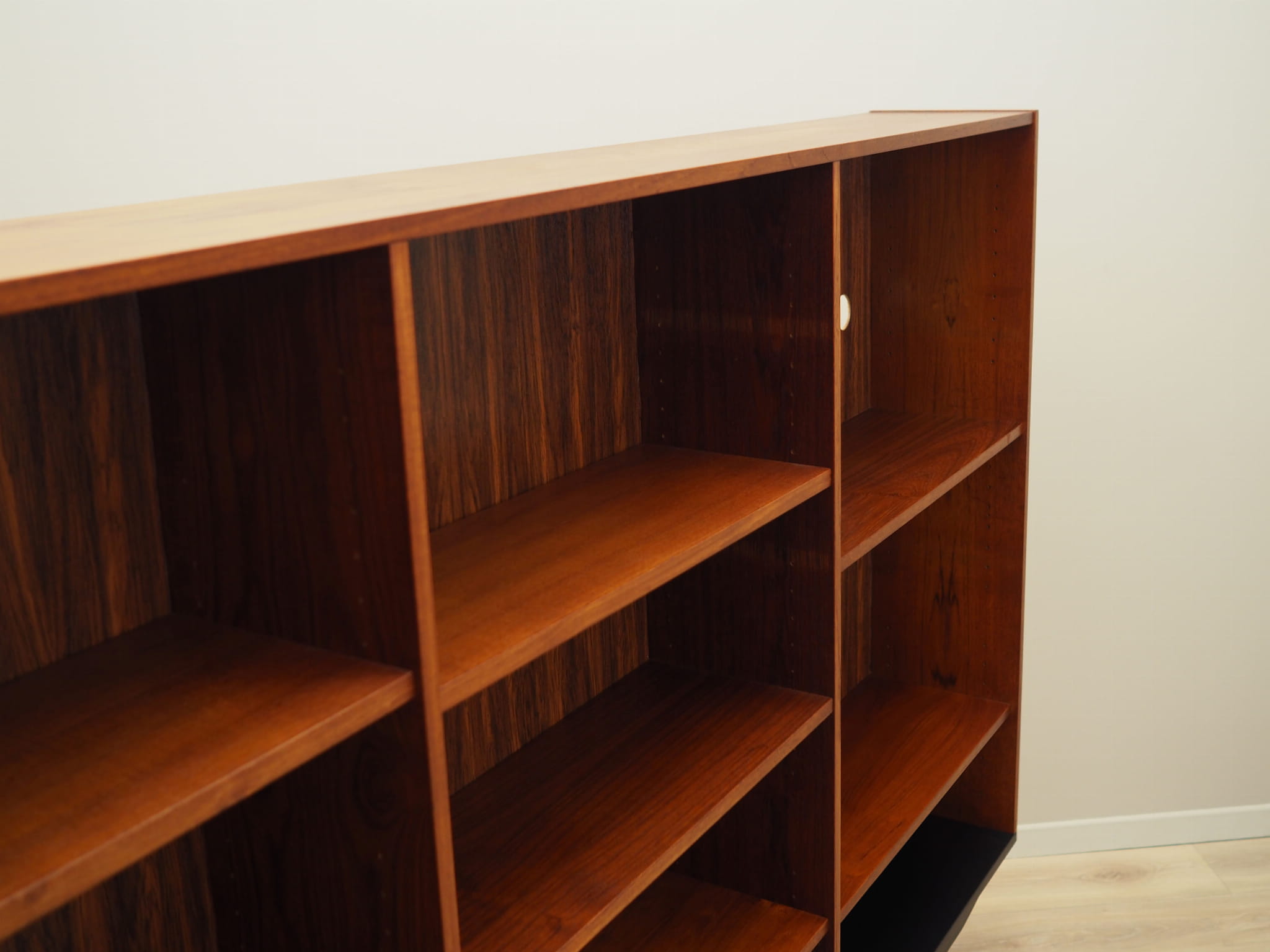 Vintage Bookshelf Teak Wood Brown 1970s