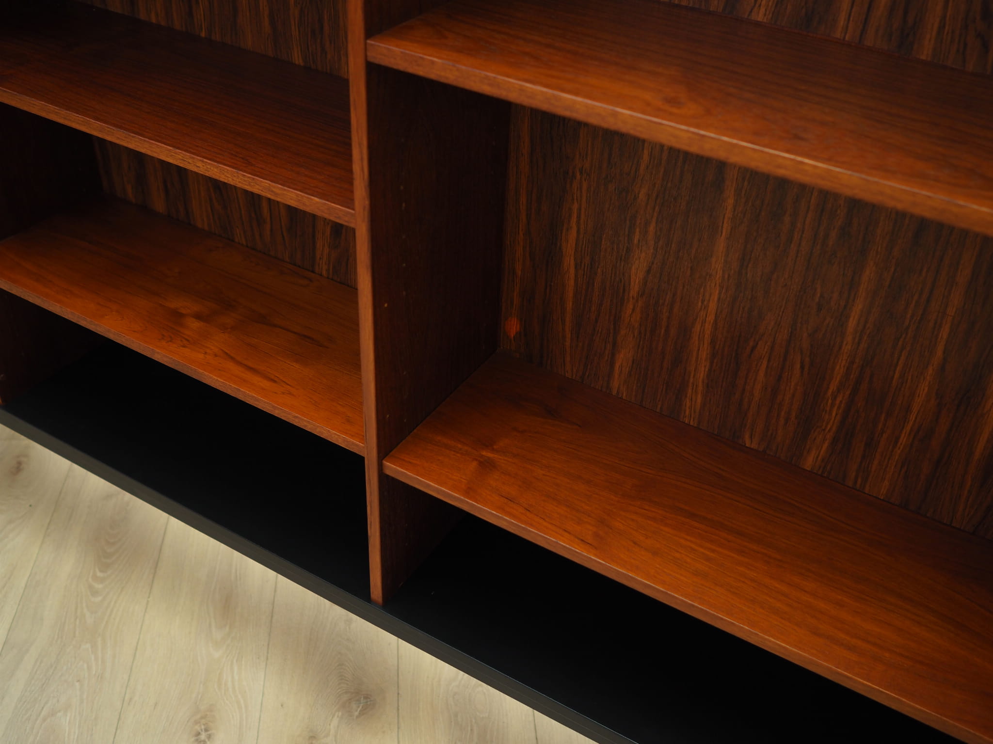 Vintage Bookshelf Teak Wood Brown 1970s