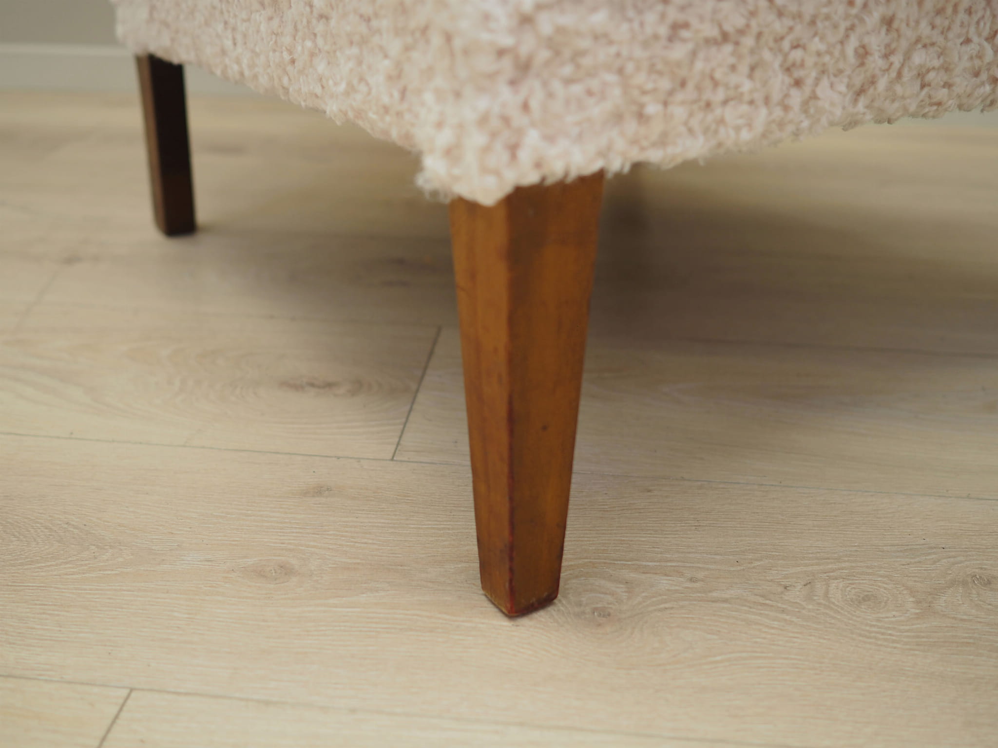Armchair Textile Wood Cream 1960s