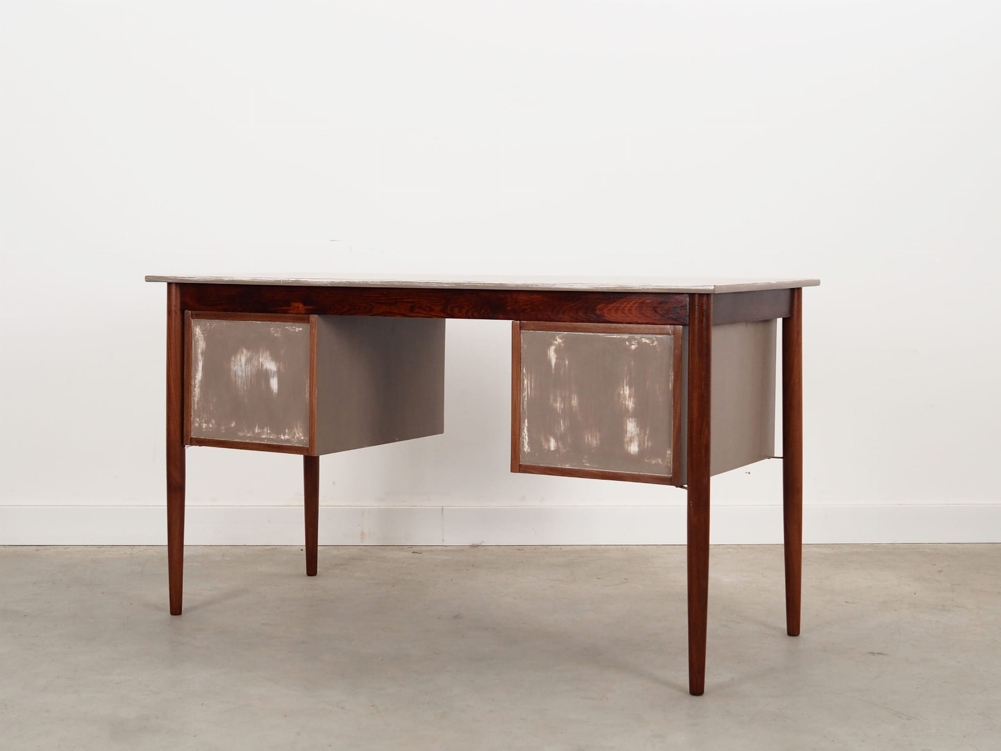 Vintage Desk Teak Wood Brown 1960s