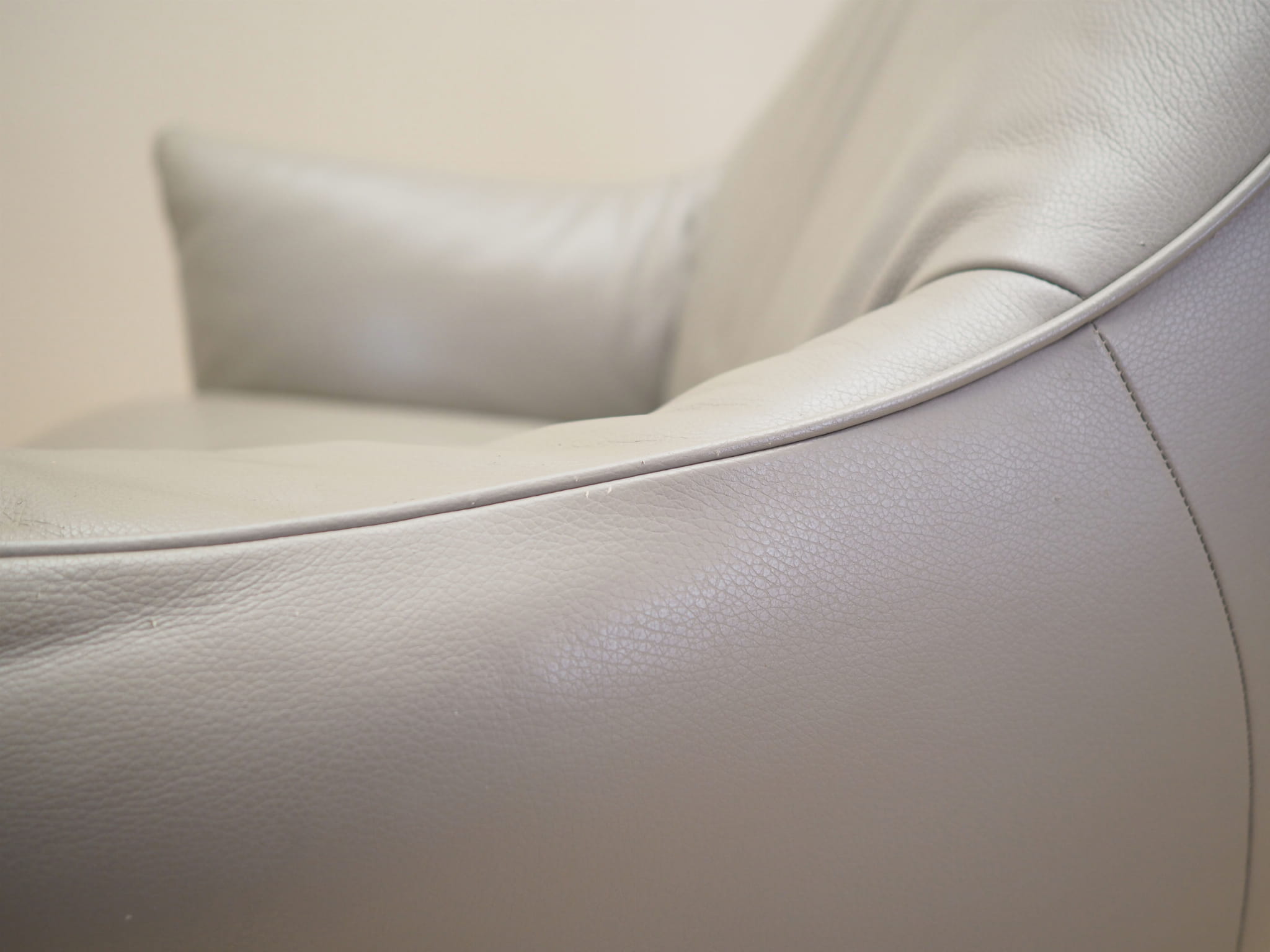 Drehbarer Armlehnsessel Leder 1990er Jahre
