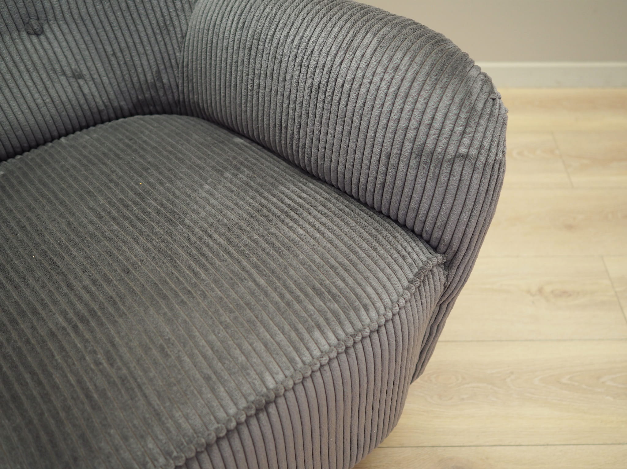 Armchair Velvet Wood Grey