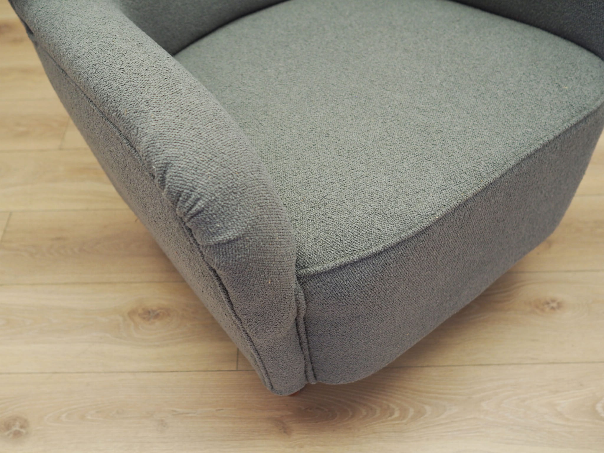 Armchair Textile Wood Grey