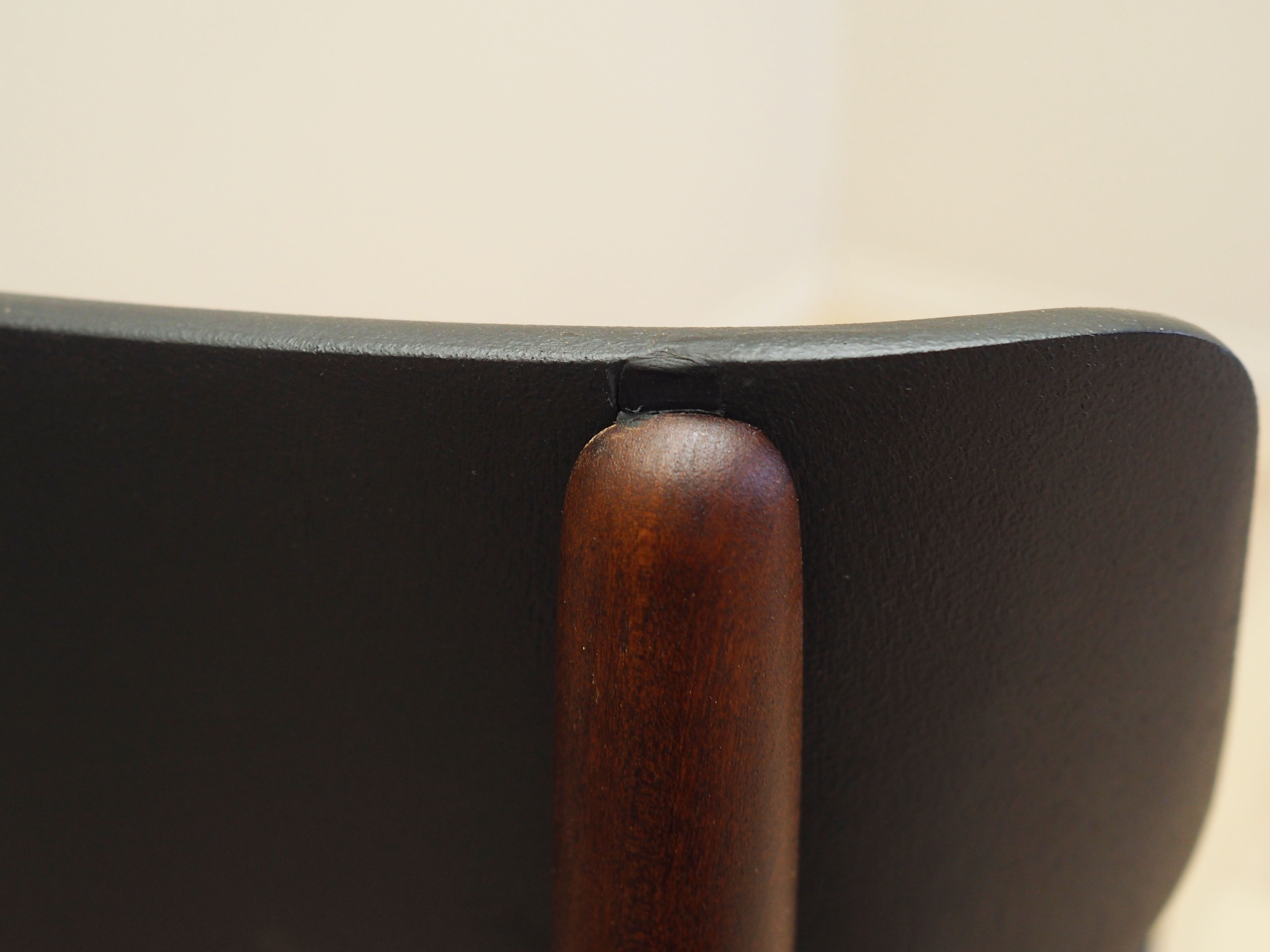 4x Vintage Dining Chair Teak Wood 1960s