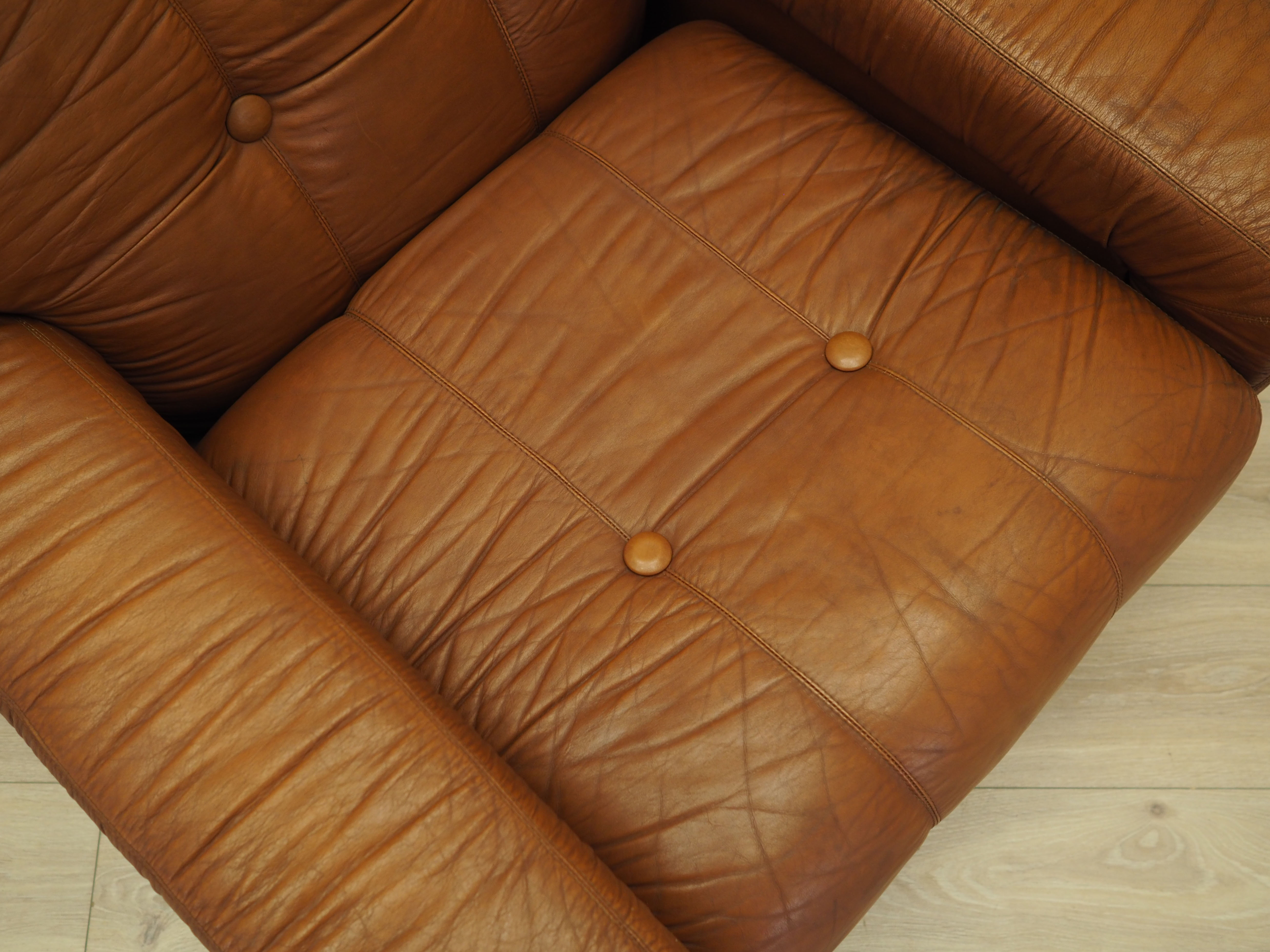 Armchair Leather Brown 1970s
