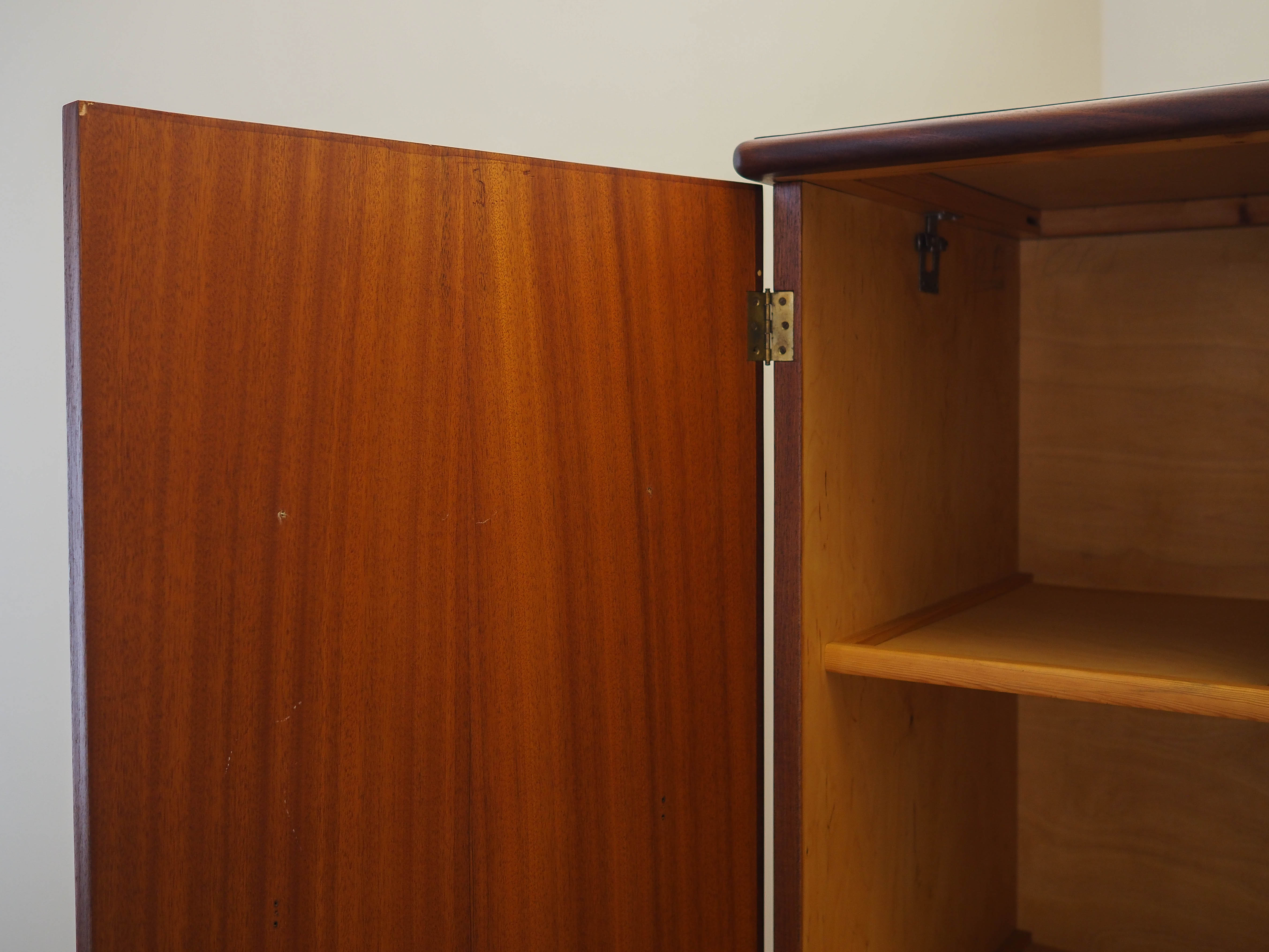 Teak wardrobe 1960s Grey Brown