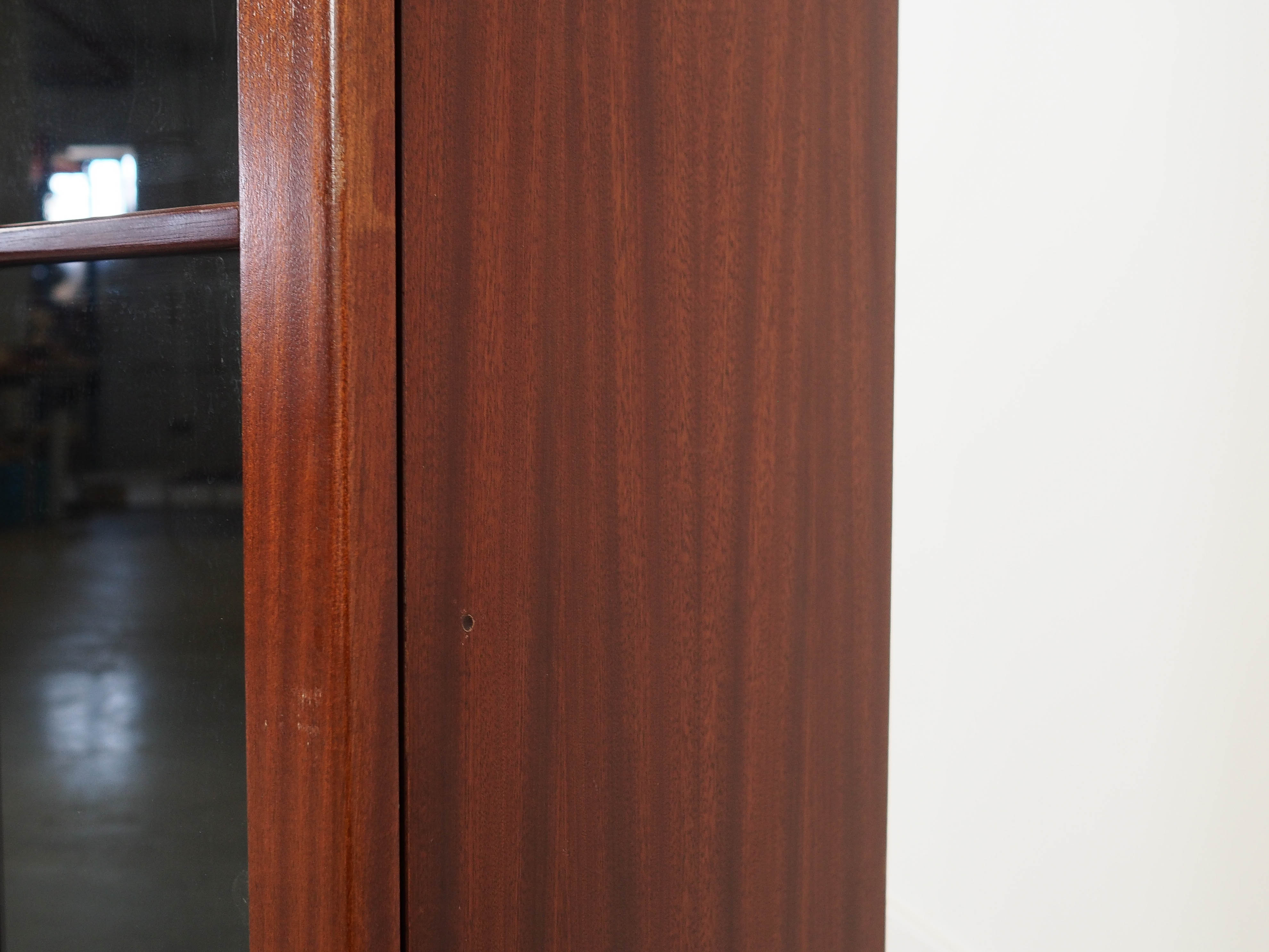 Mahogany display cabinet 1970s
