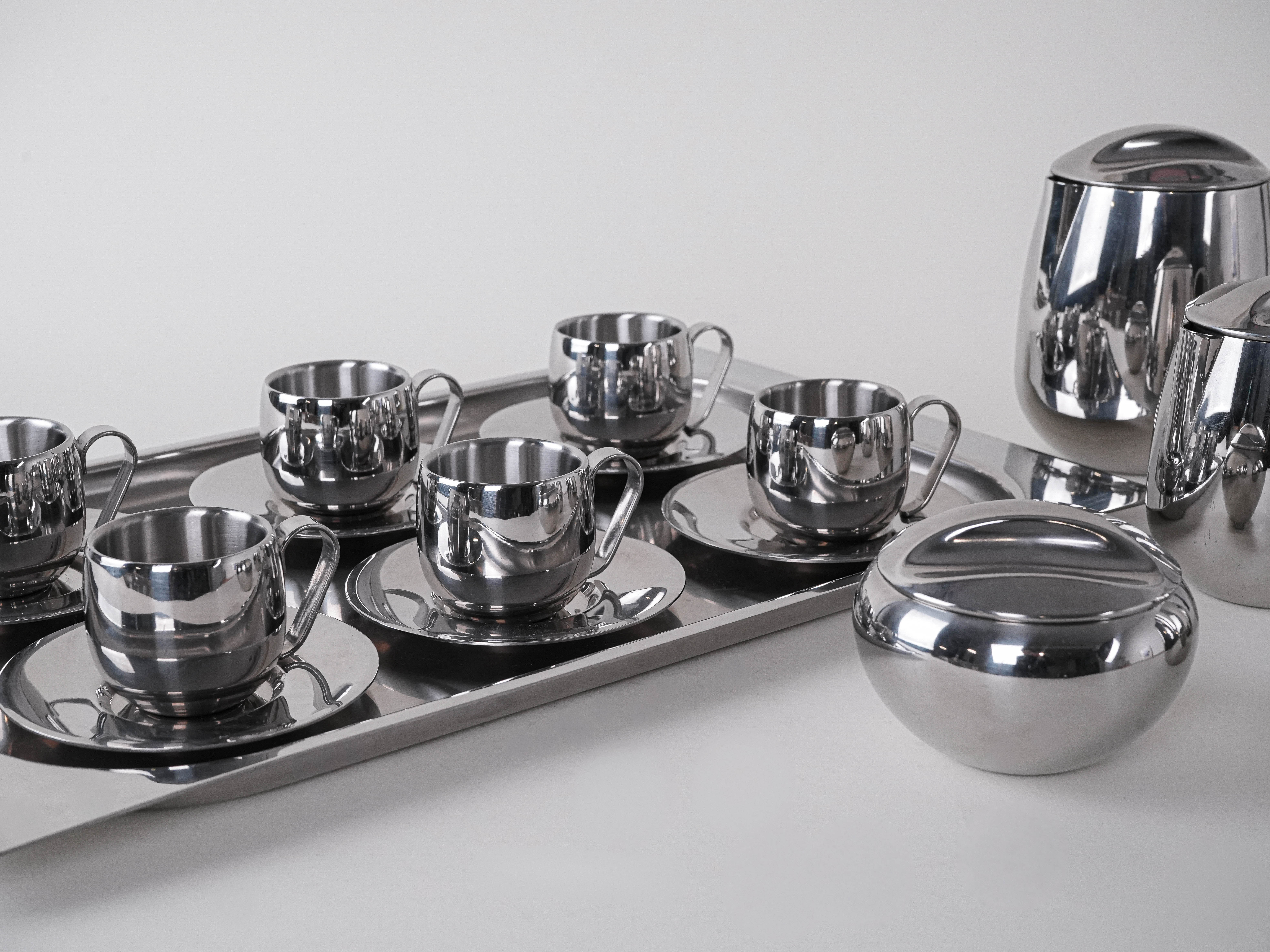 Kaffee- und Tee-Service Silber