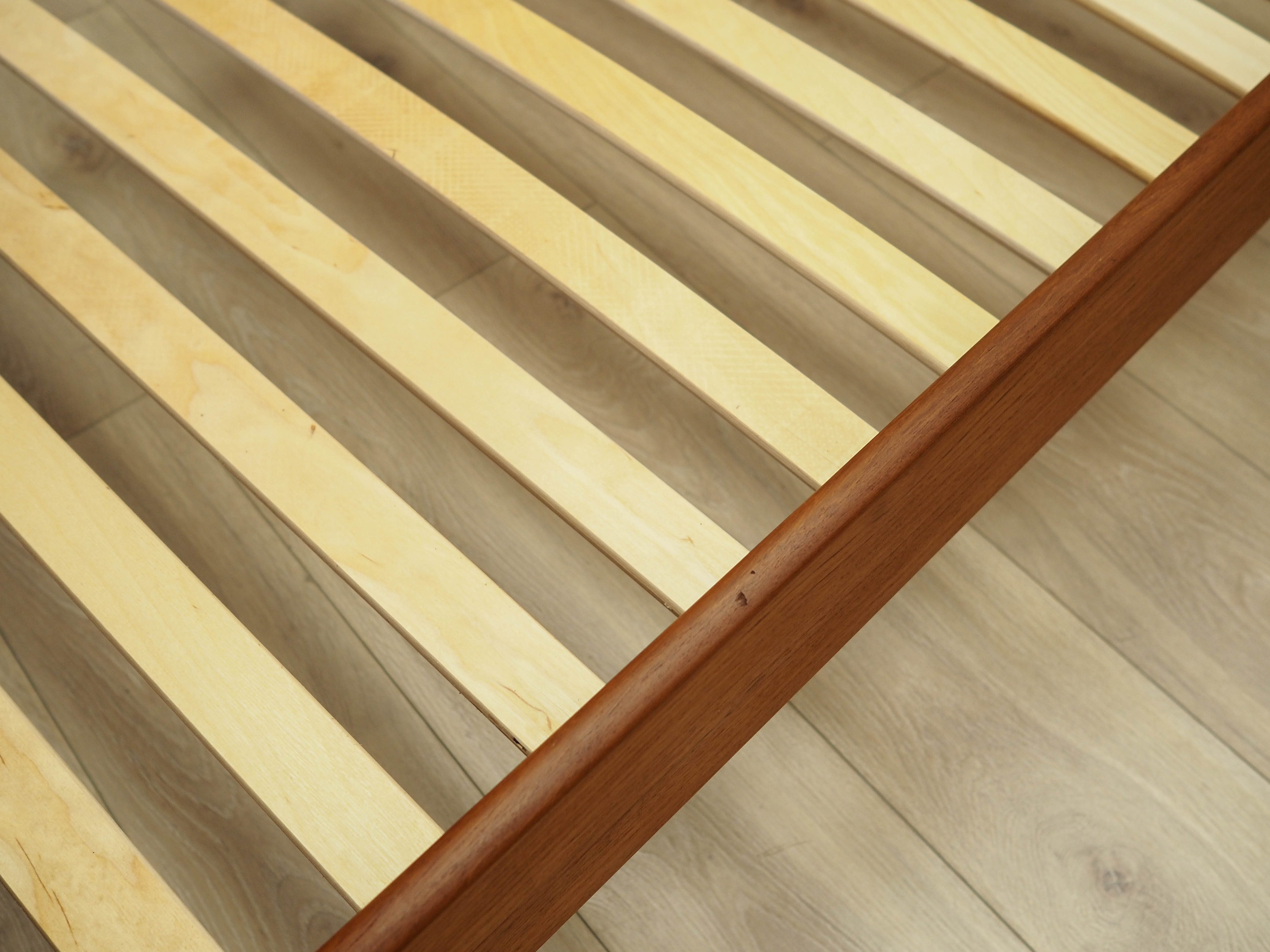 Bed Teak Brown 1970s