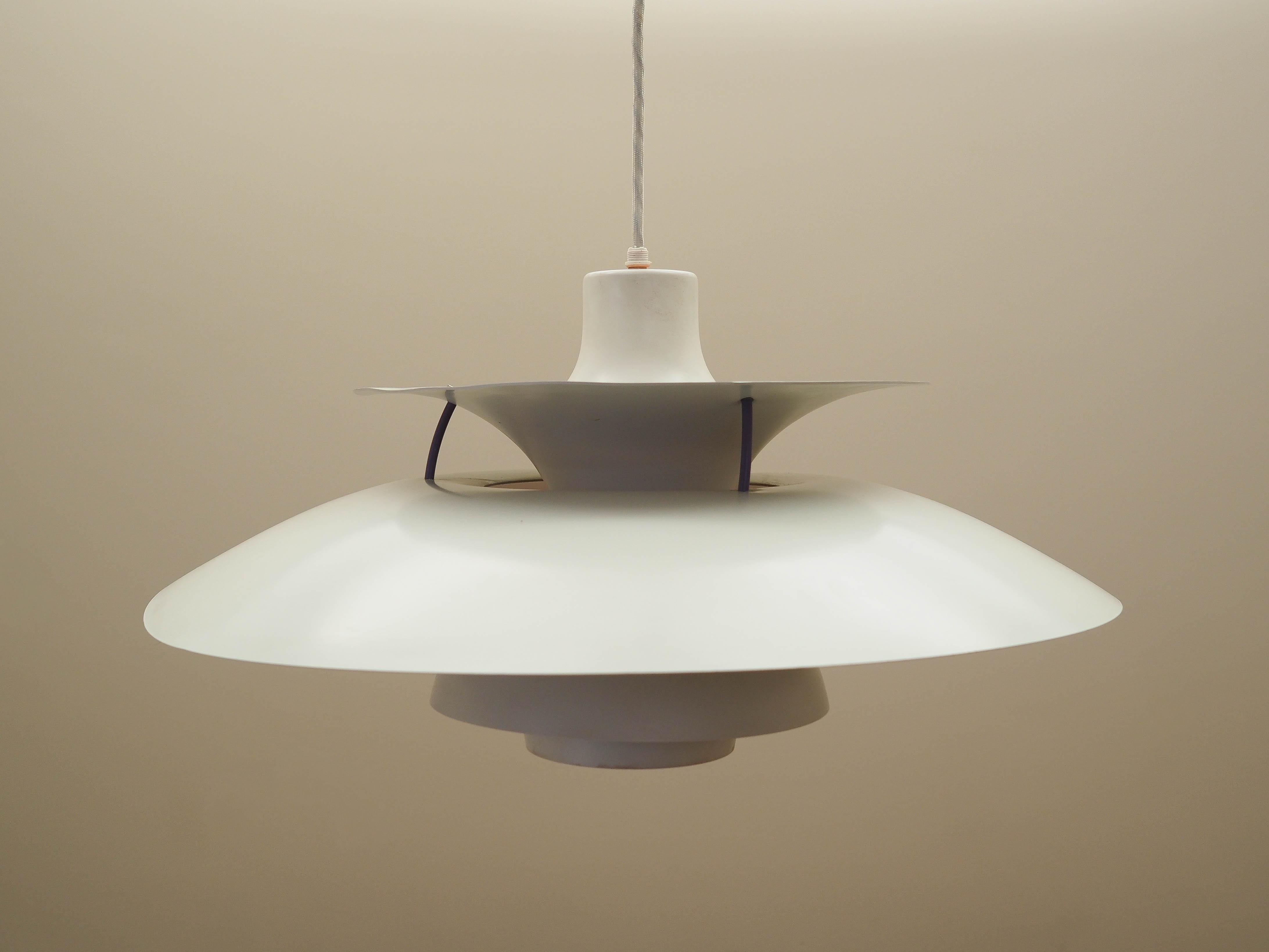 PH5 Pendant Lamp Metal Beige 1970s