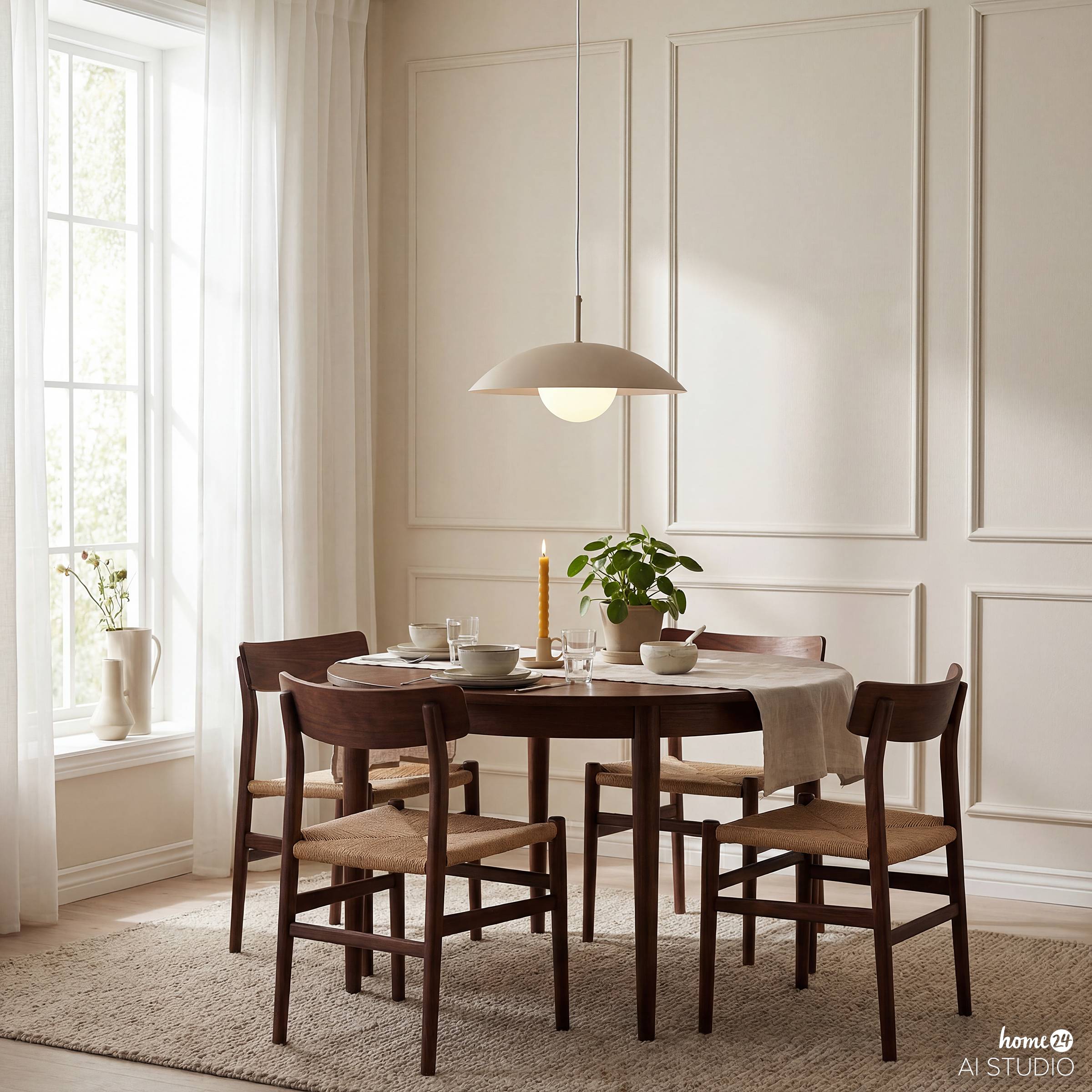 Suma Pendant Light 1-bulb Iron Opal Glass Cream