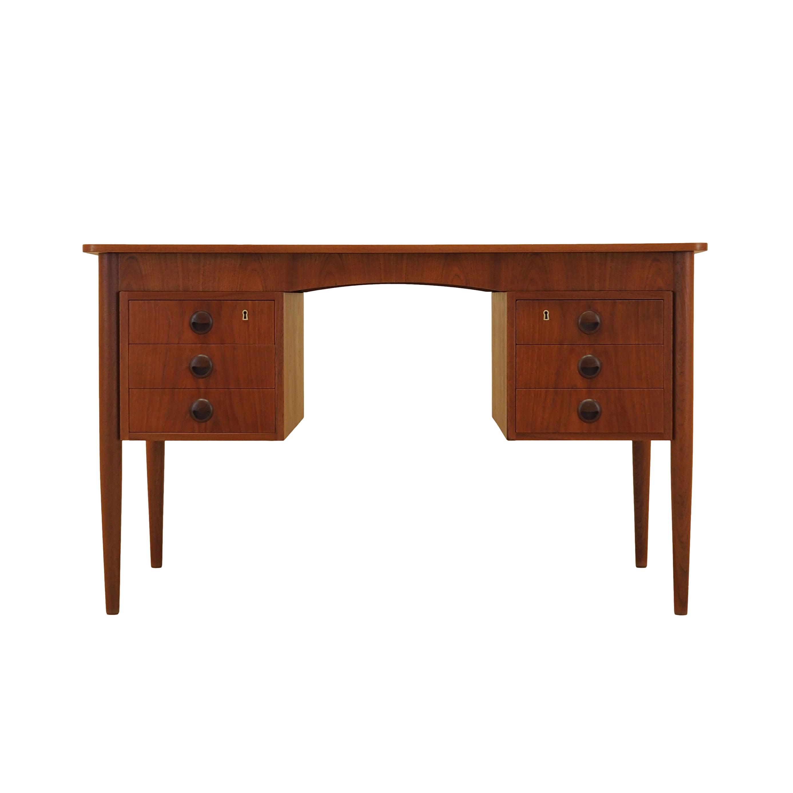 Teak-Schreibtisch 1970er Jahre