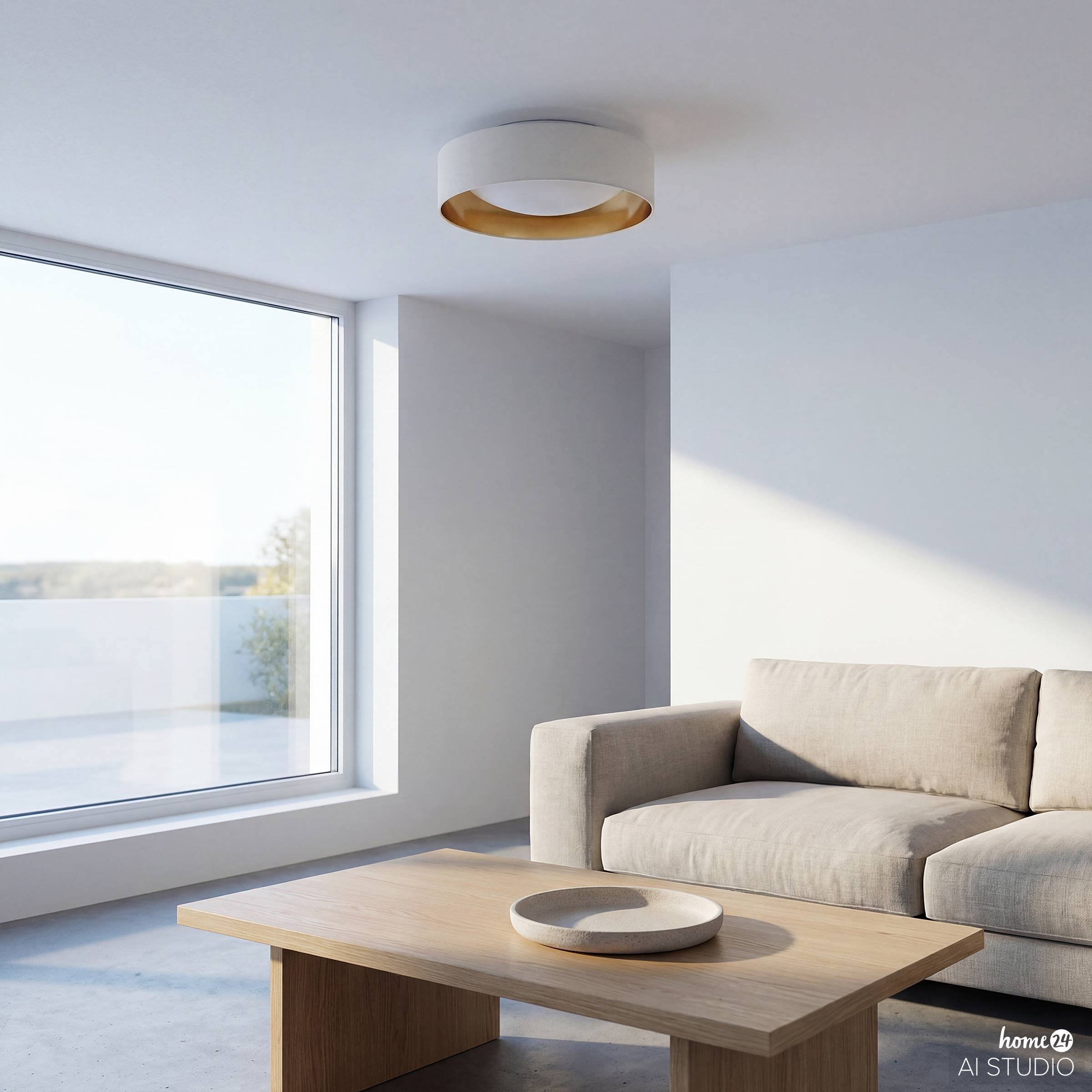 Joulo Ceiling Light 1-bulb Iron Terry Beige