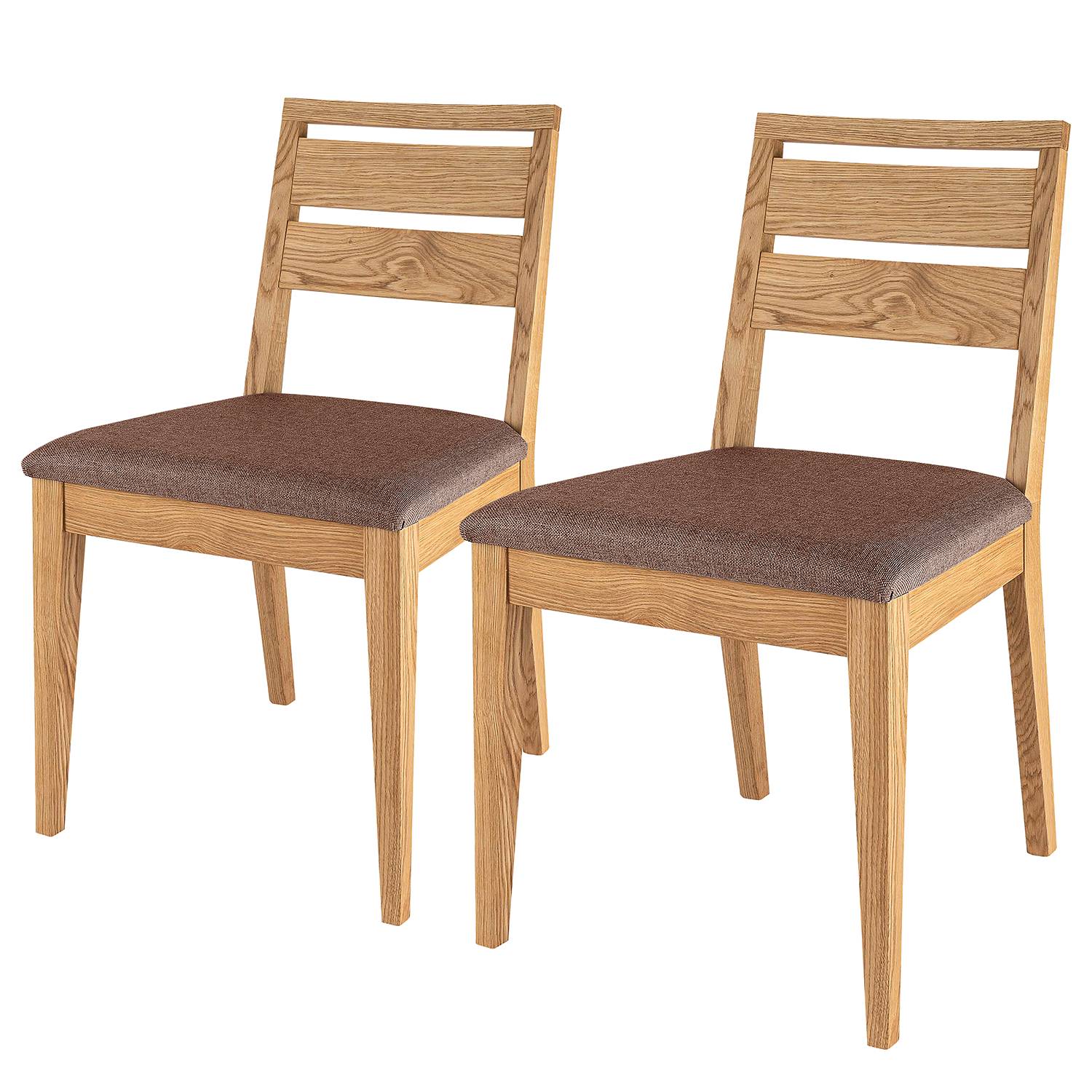 Esszimmerstuhl Elkton 2er-Set Braun