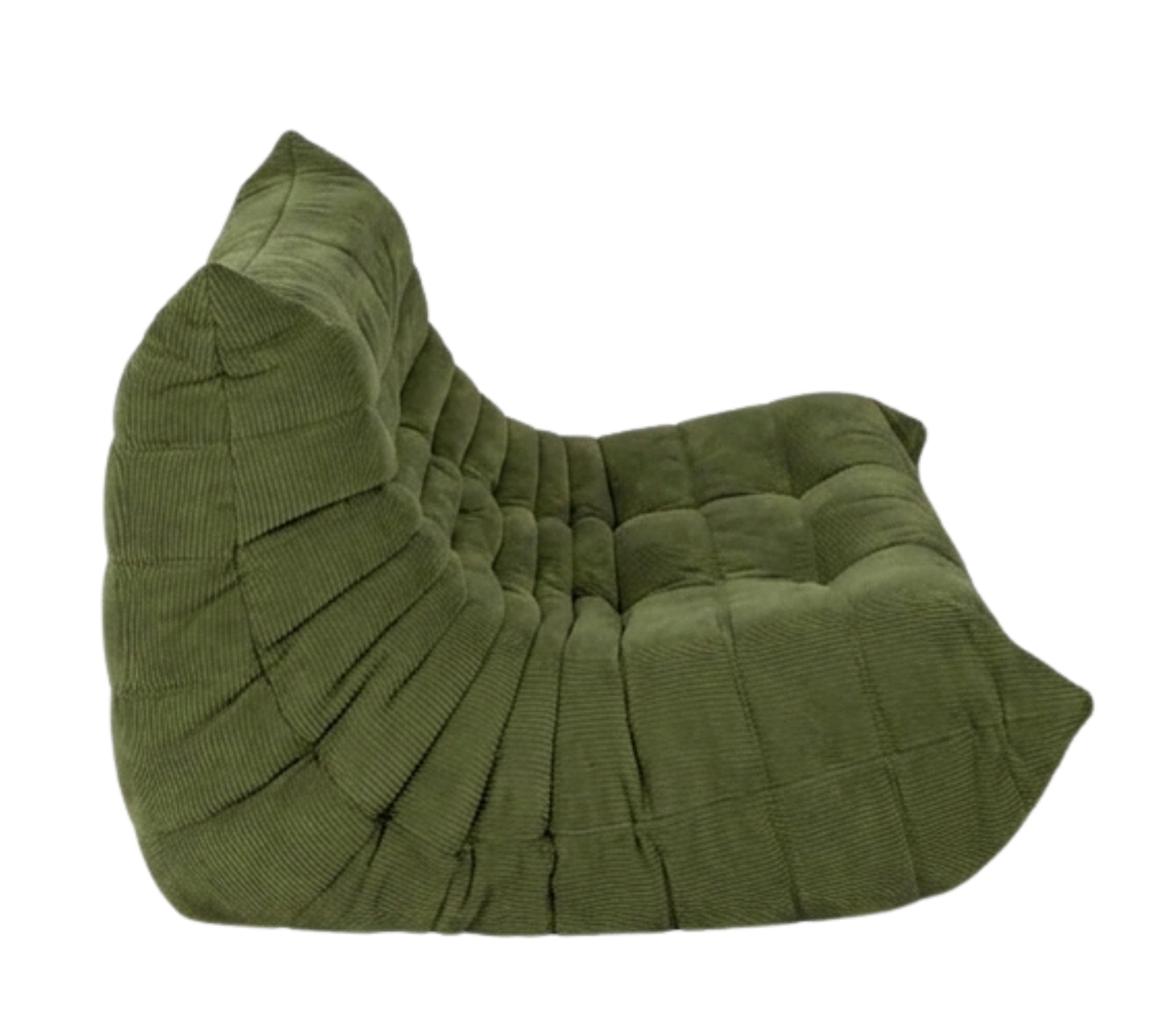 Togo 2-Sitzer Sofa Cord Lodengrün