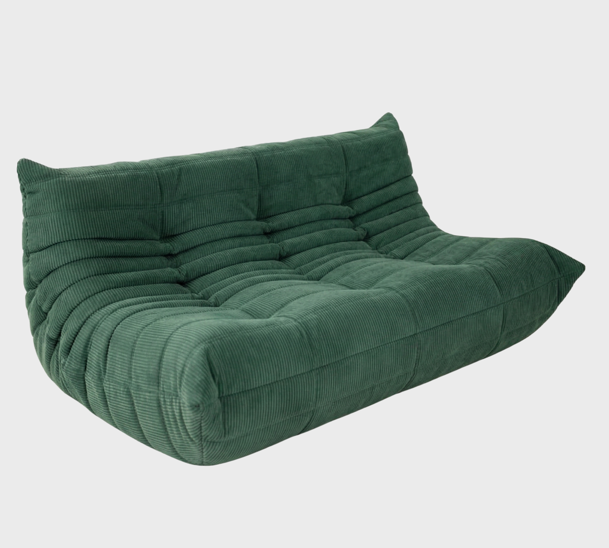 Togo Sofa 3-Sitzer Cord Tannengrün
