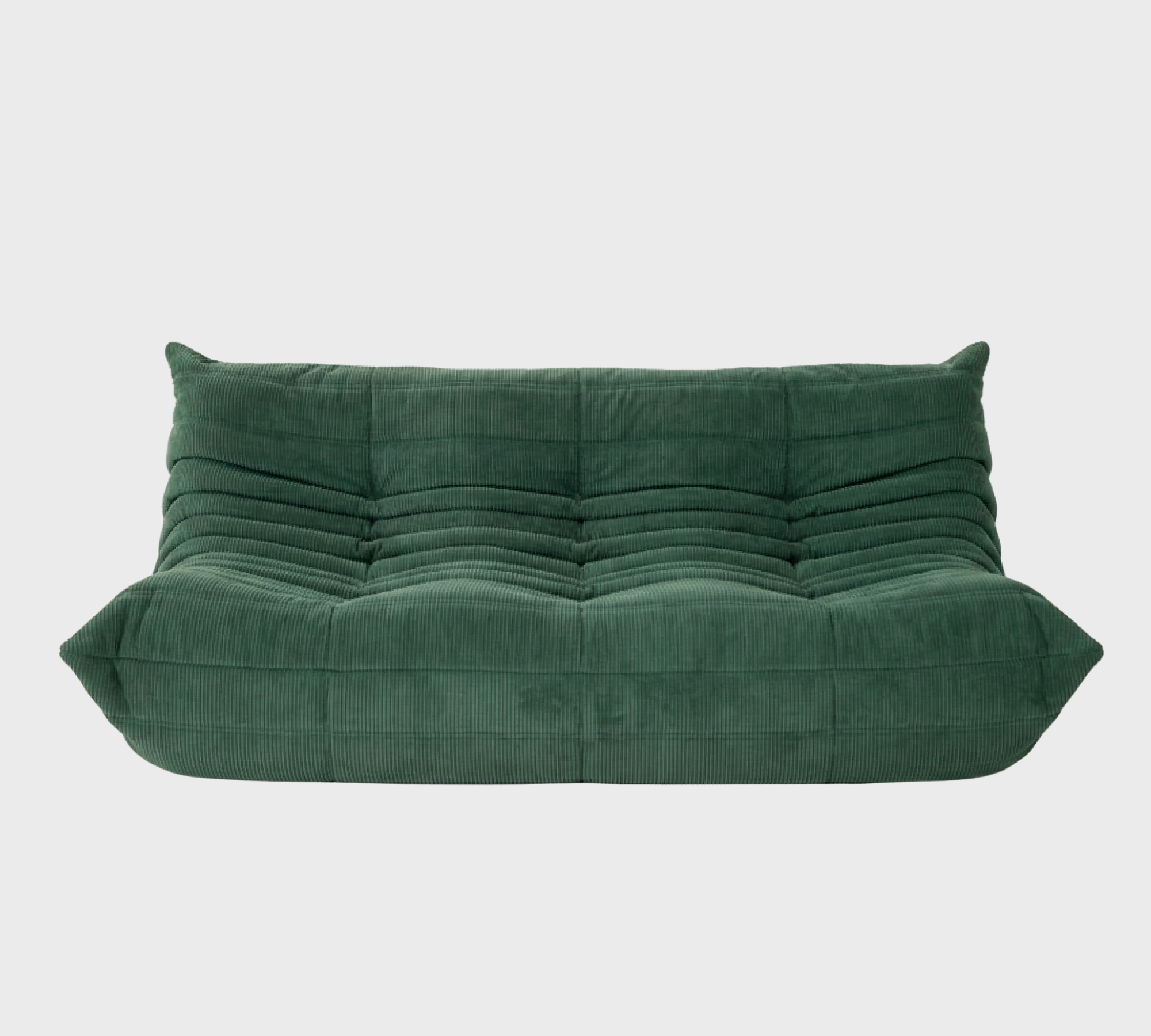 Togo Sofa 3-Sitzer Cord Tannengrün