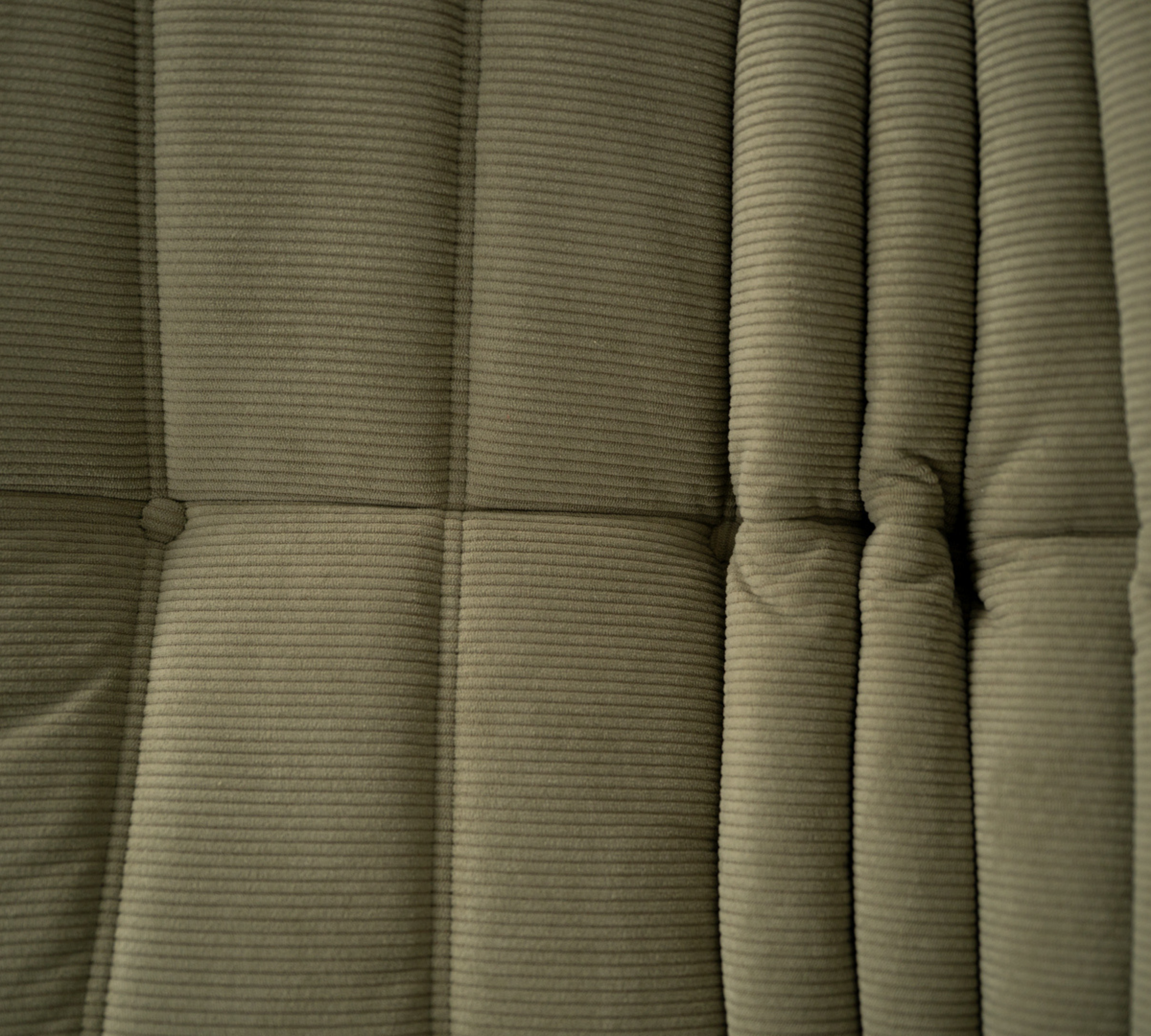 Togo Armchair and Ottoman Set Cord Sand Brown