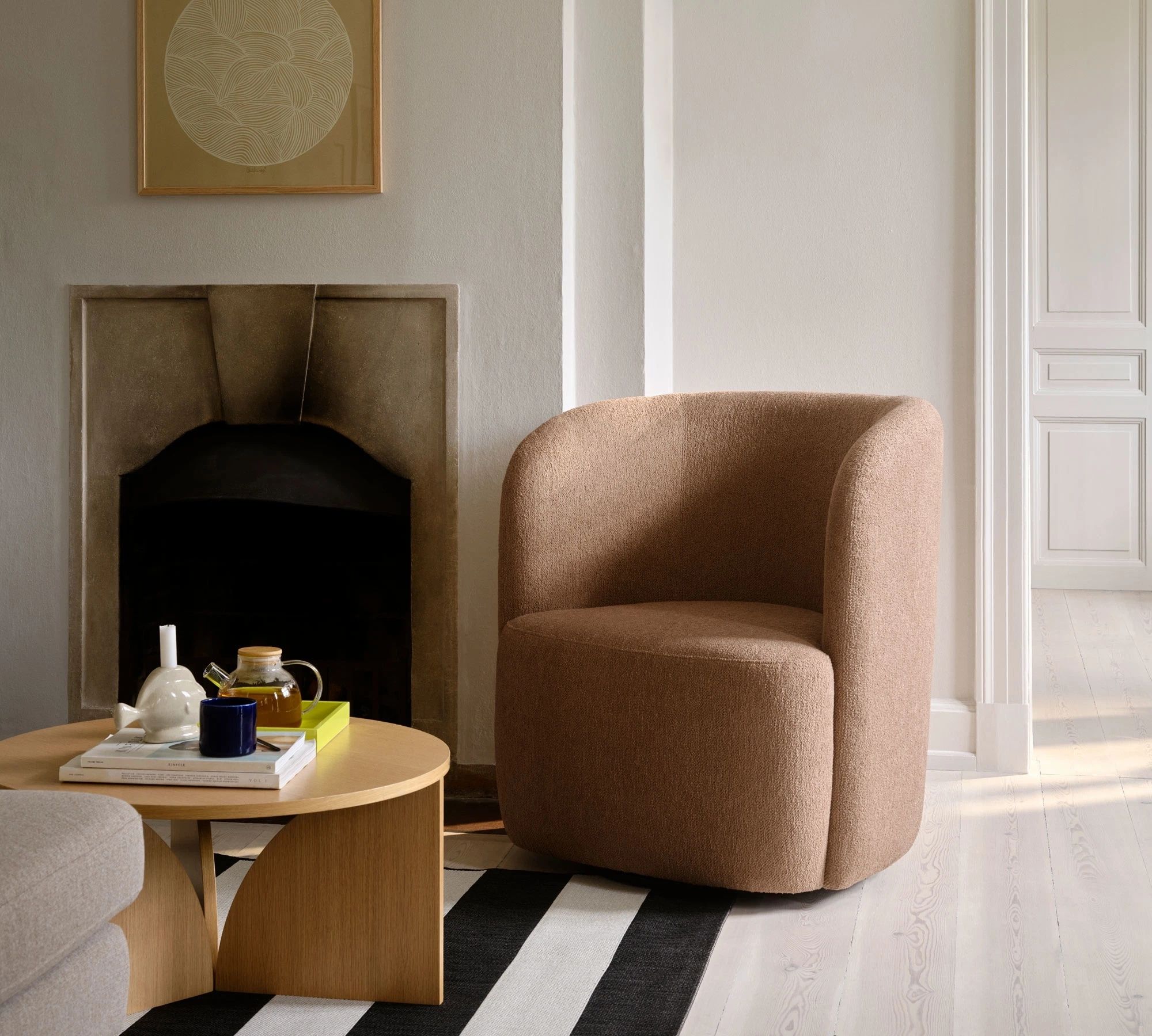 Blair Swivel Armchair Time Blush