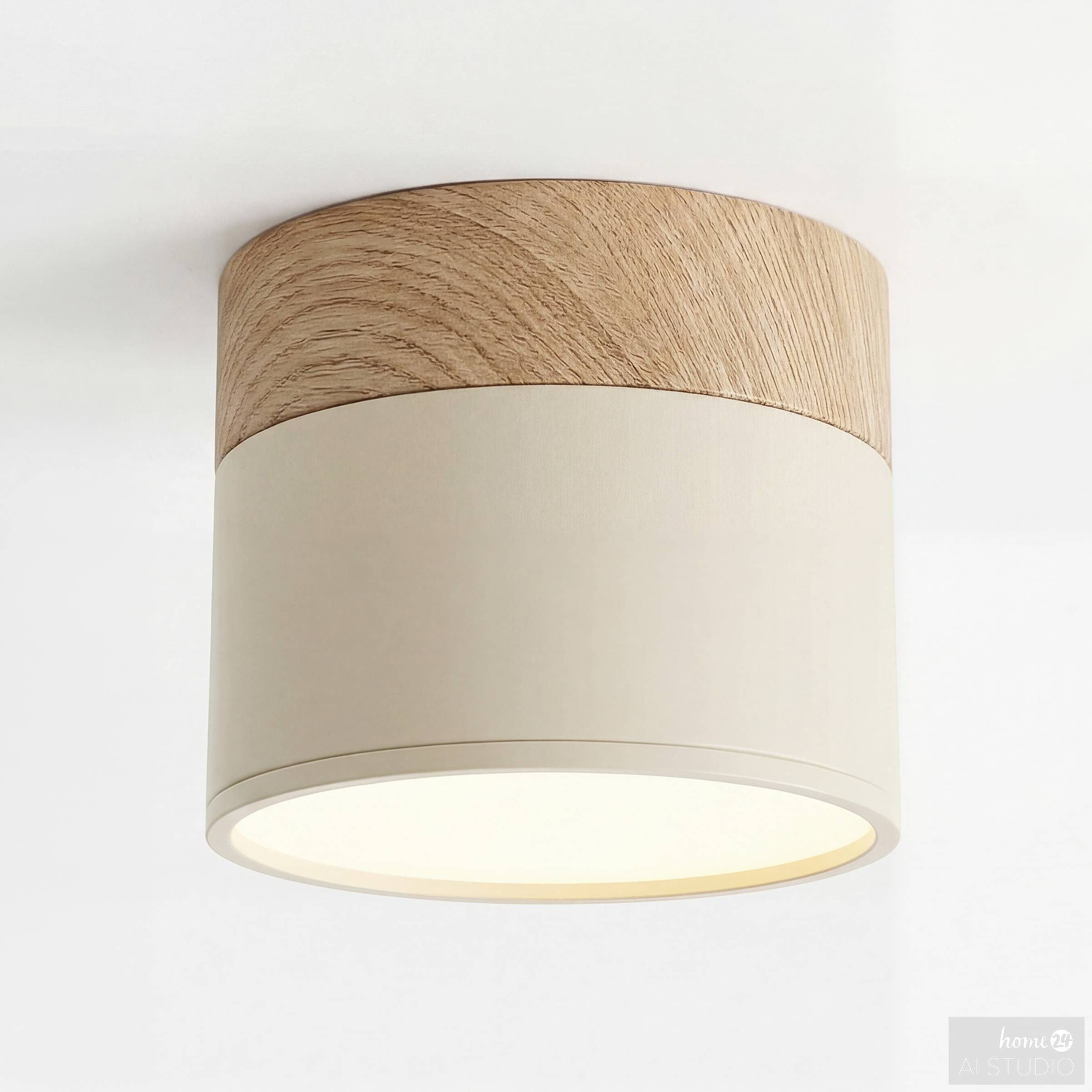 Punto Ceiling Light 1-bulb Iron Beige