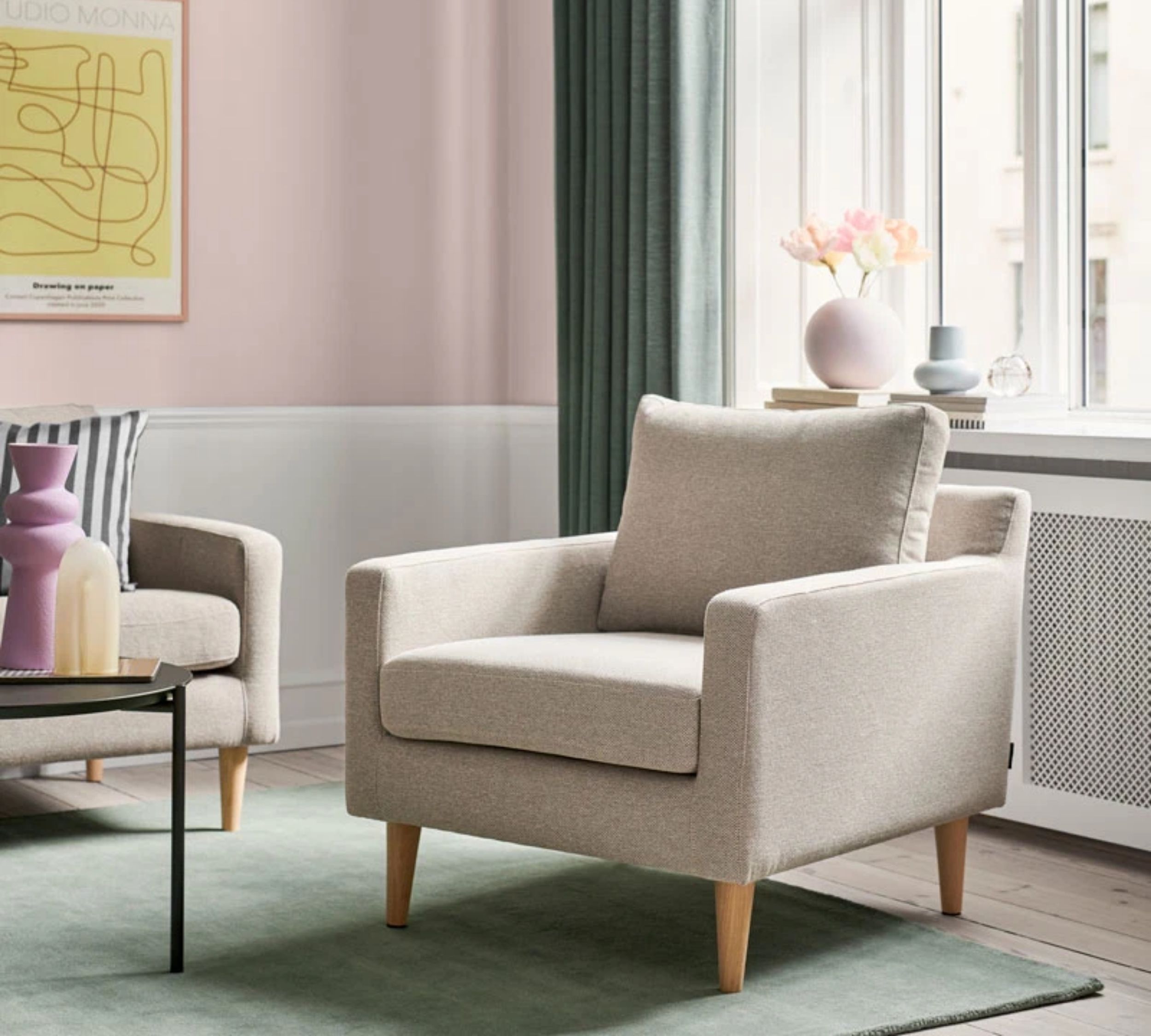 Astha Armchair Agnes Brown