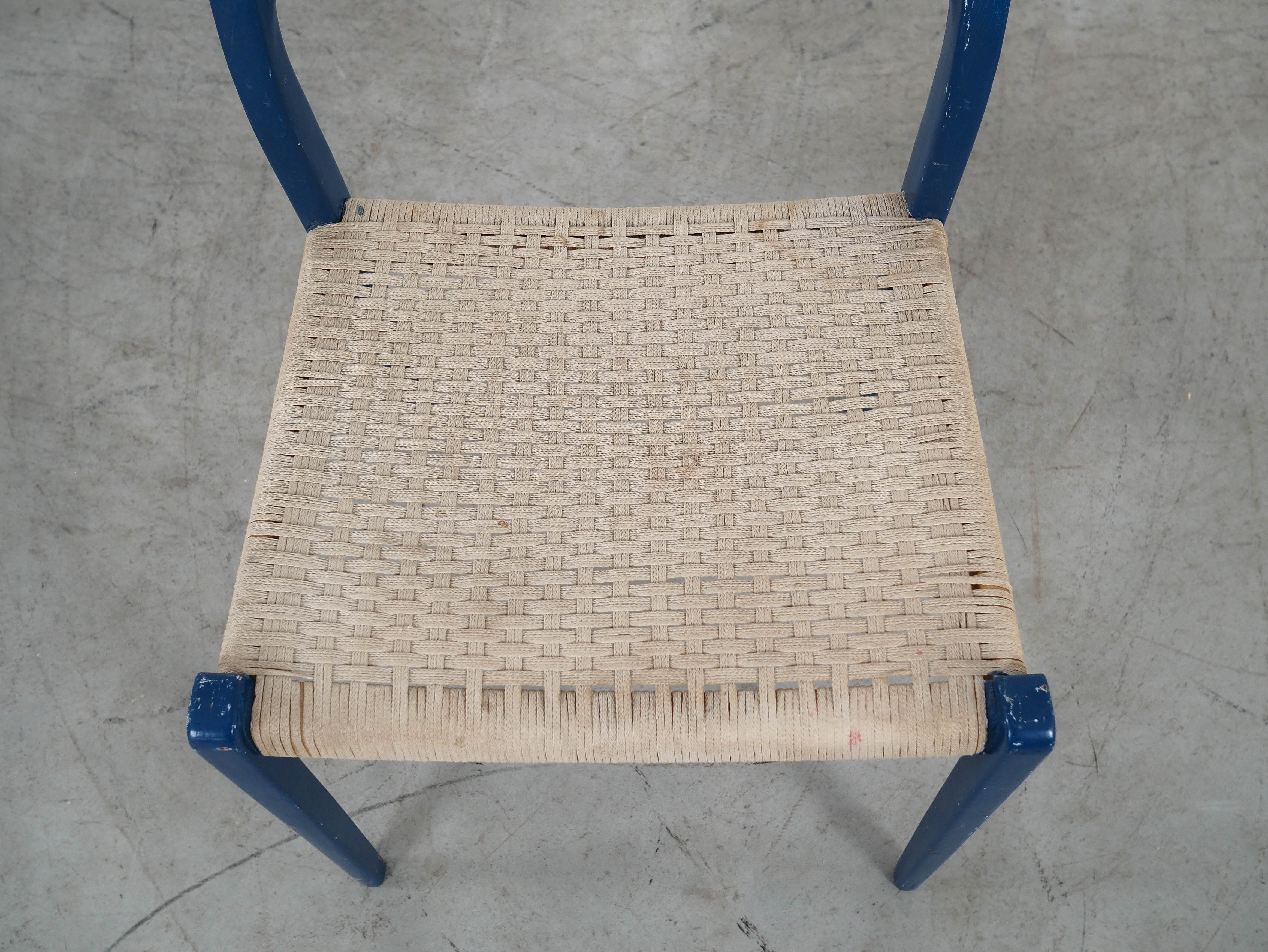 Blue Teak Chair 1960s