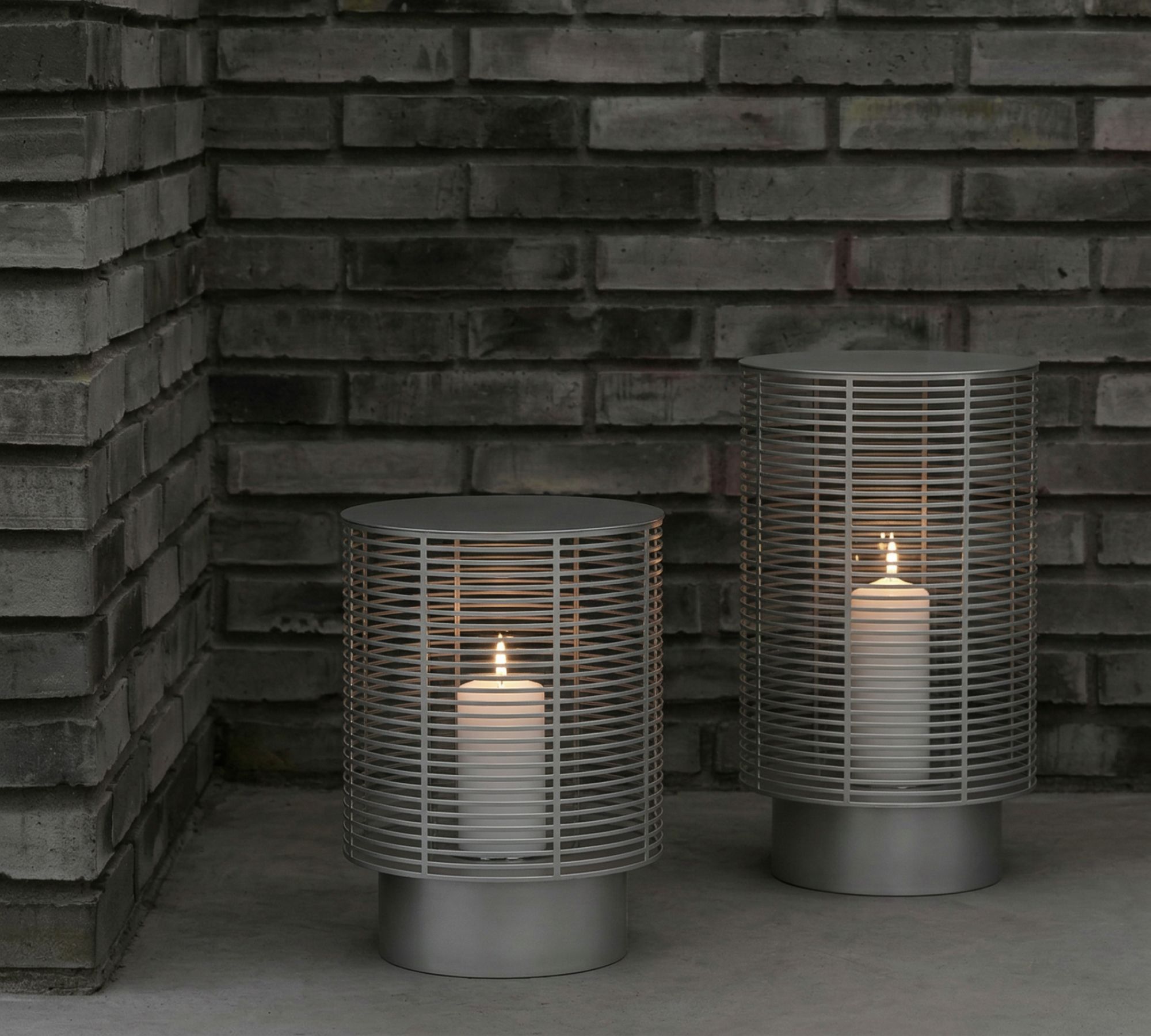 Olea Outdoor Laterne L Silver 66665