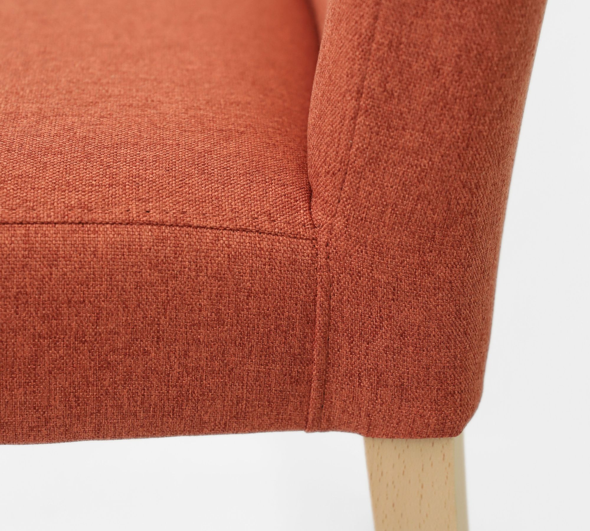 2x Florence Chair Wood Textile Red