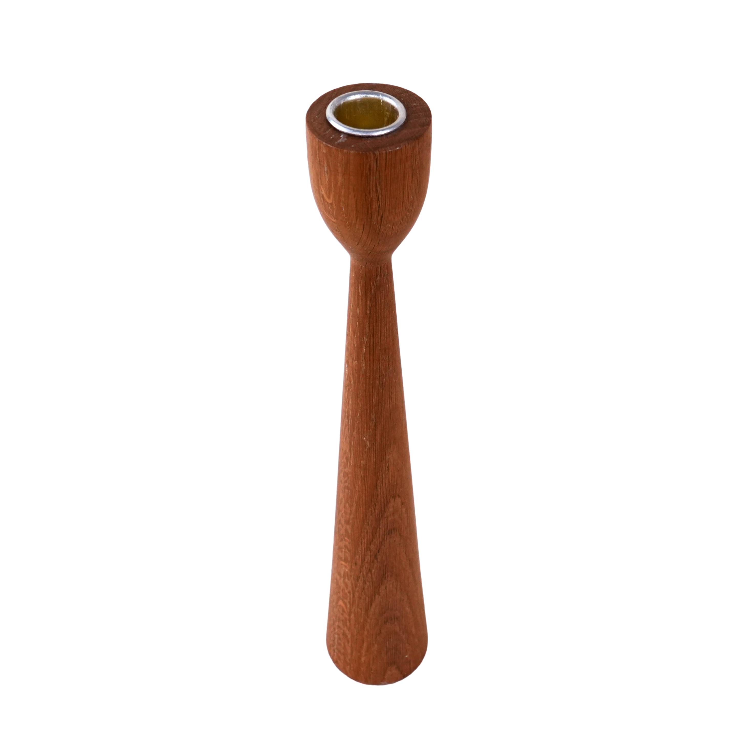 Teak Candlestick 1960s