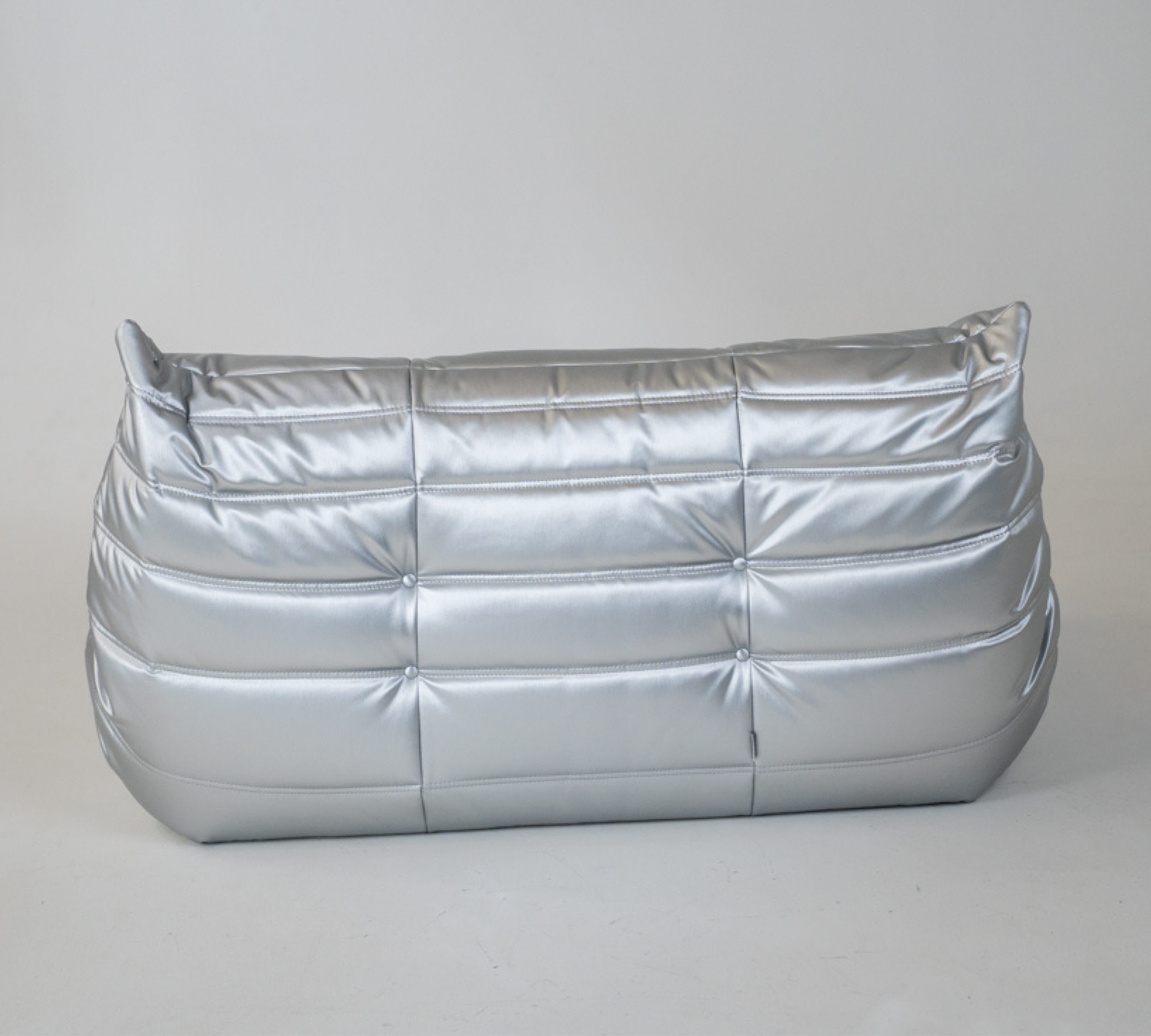 Togo Sofa 2-Sitzer Kunstleder Space Grau