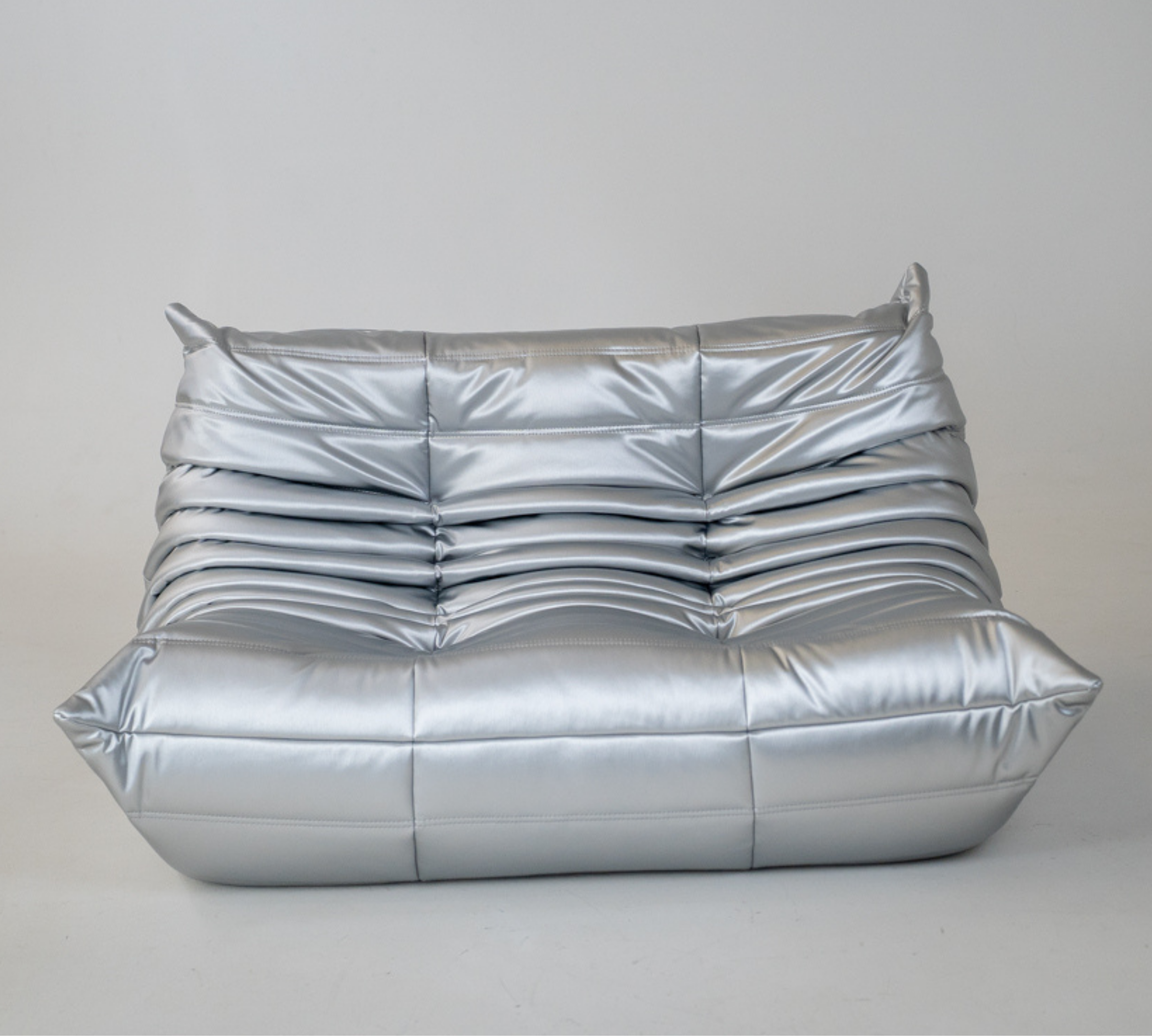 Togo Sofa 2-Seater Pull-Up Leather Camel Brown