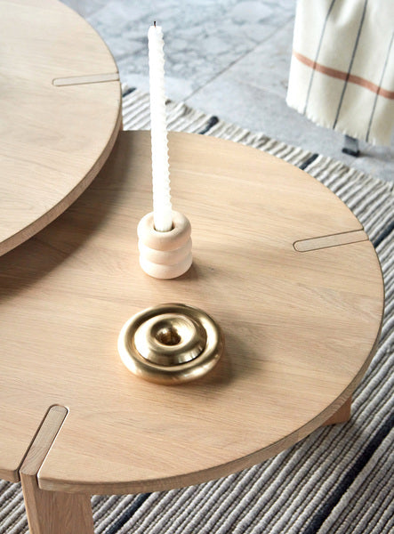 Savi Candlestick Brass Gold