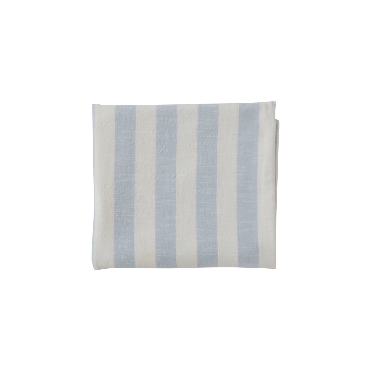 Tovaglia in cotone biologico a righe blu 260x140 cm