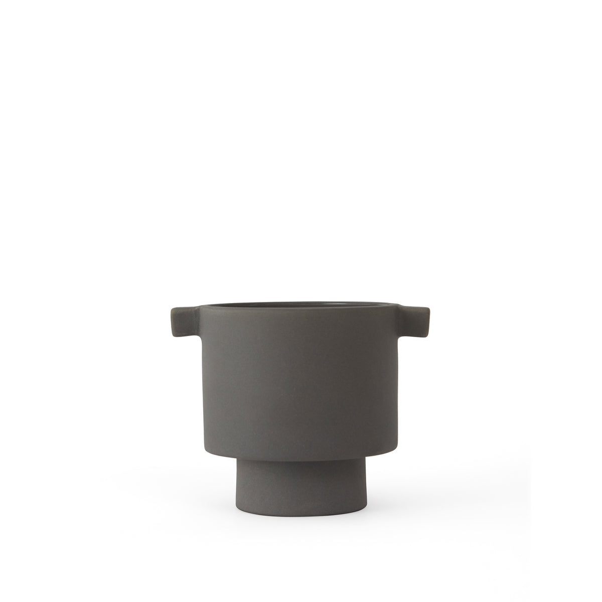 Inka Kana Vaso Piccolo Pietra Antracite