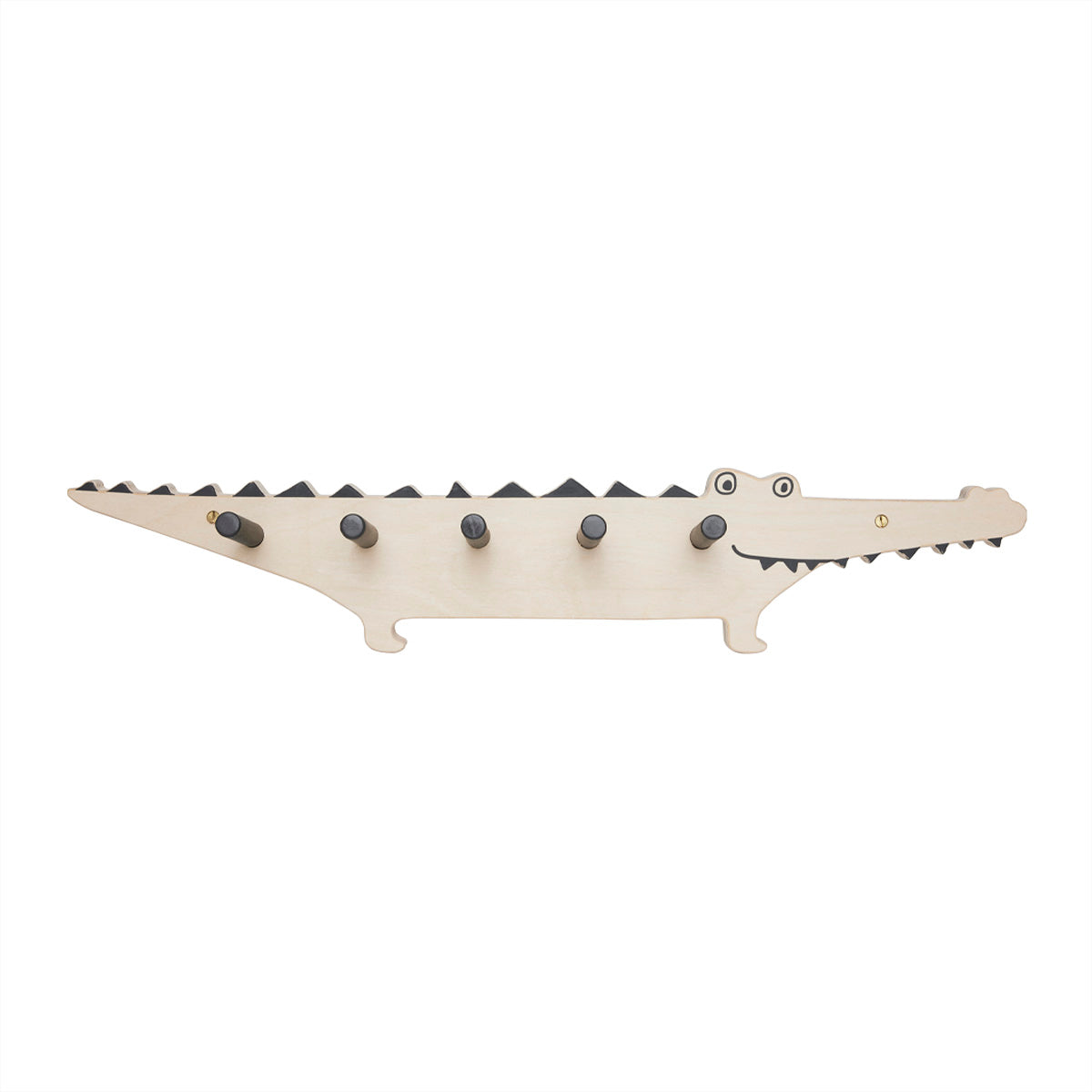 Crocodile Coat Rack White