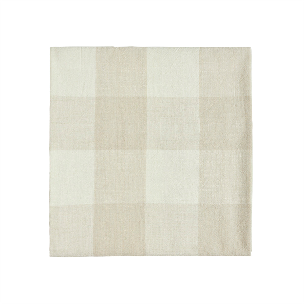 Chess Tablecloth Organic Cotton Clay 260x140 cm