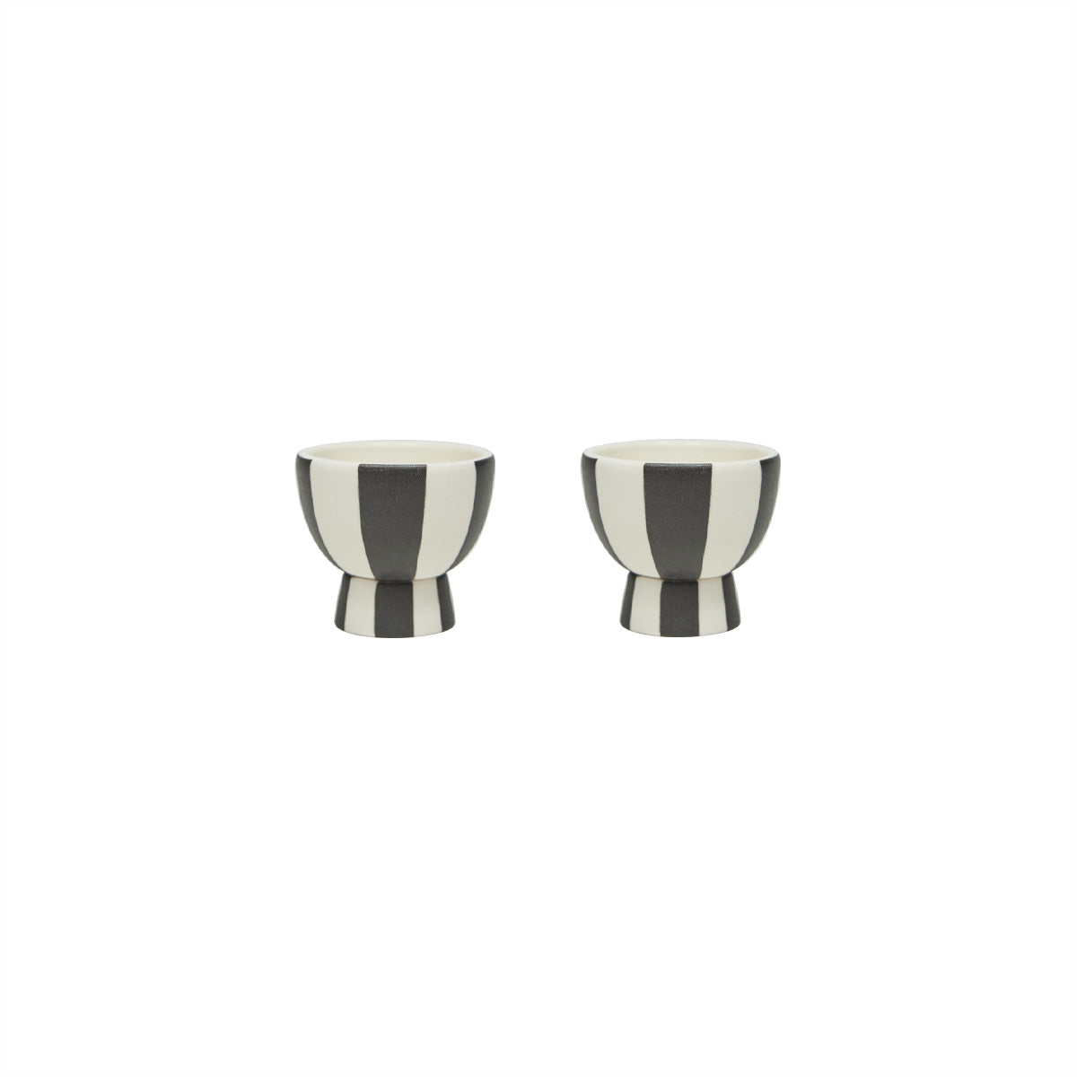 Toppu Eierbecher 2er-Pack Schwarz