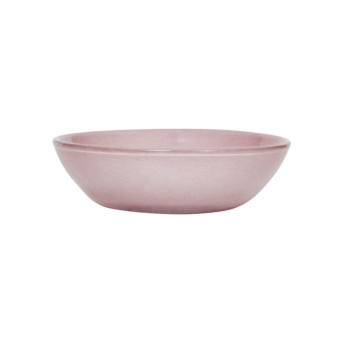Kojo Bowl Large Glass Pink