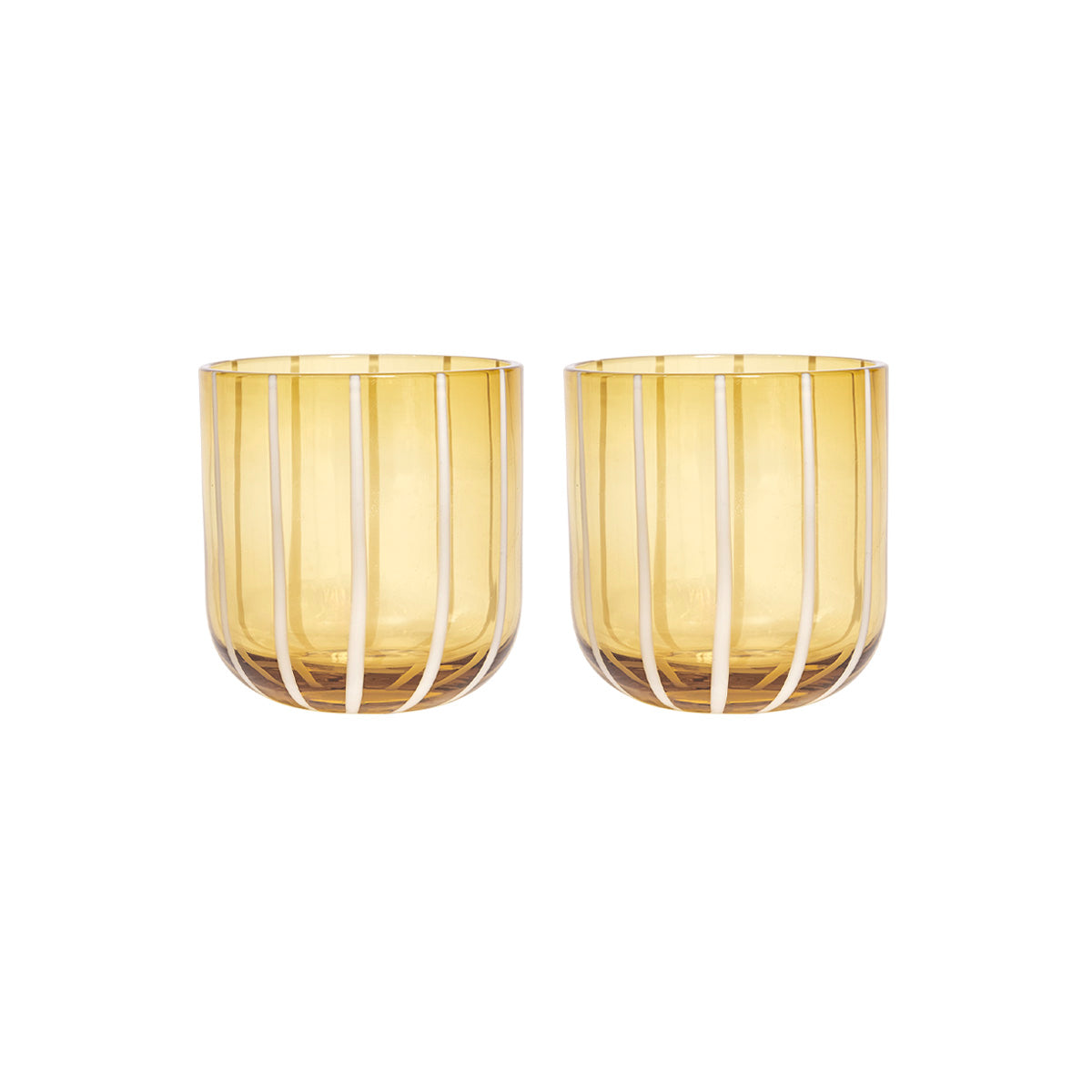 2x Mizu Glass Yellow