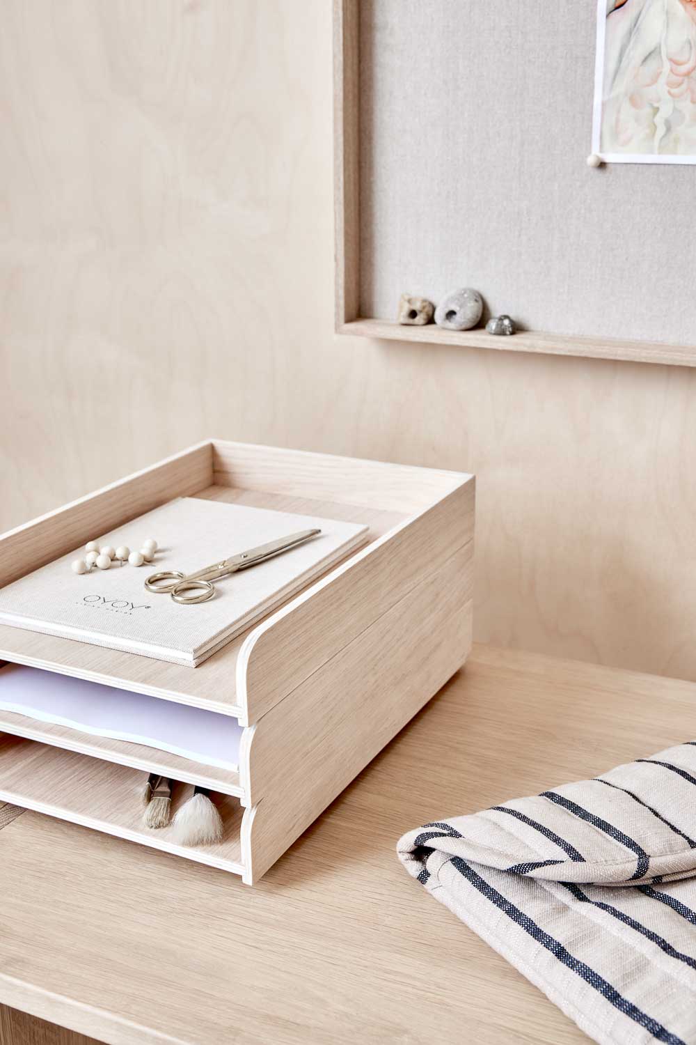 Laptoptasche Bio-Baumwolle Creme Gestreift