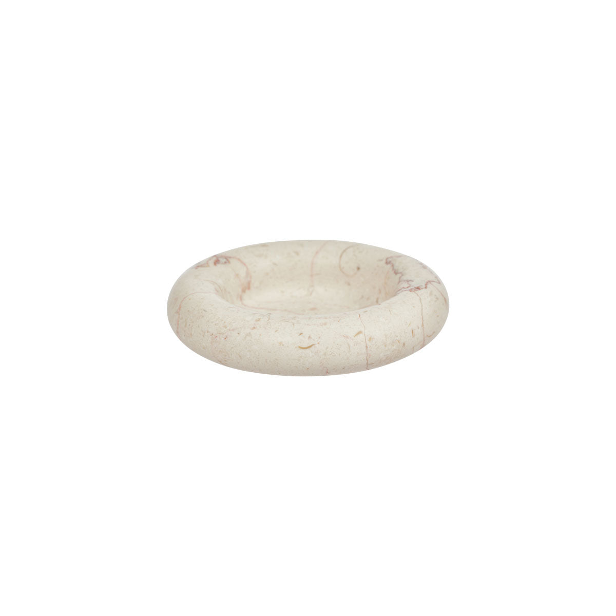 Savi Kerzenständer Groß Marmor Beige