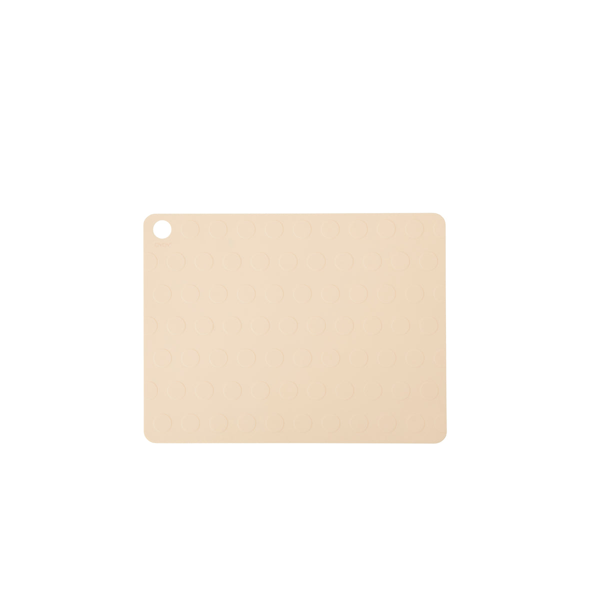 2x Dotto Placemat Silicone Beige
